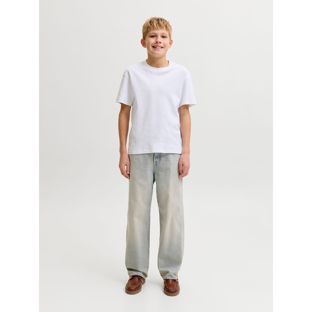 Jean Baggy Fit light blue denim, JACK & JONES JUNIOR