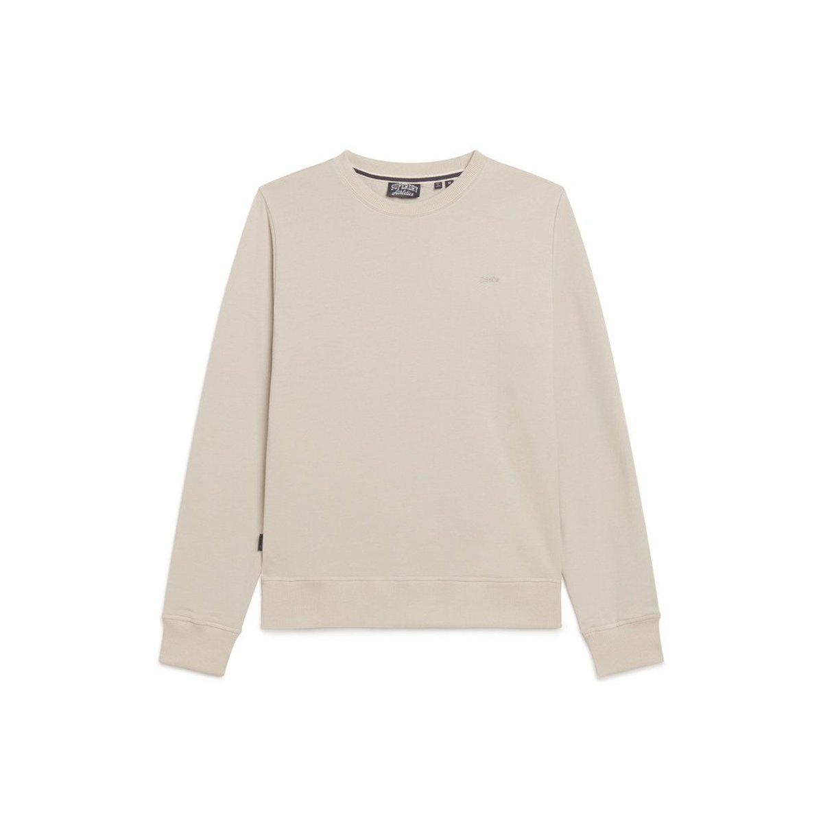 Sweat ras du cou à logo Essential beige taupe clair, SUPERDRY