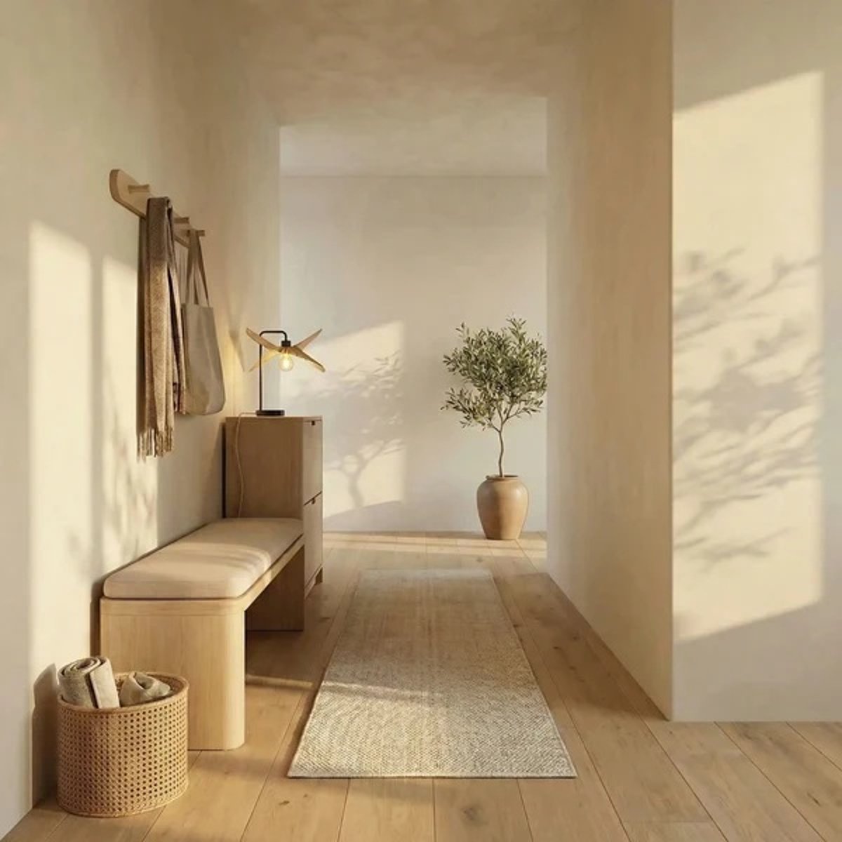 Lampe de table en bois de peuplier ALBA bois clair, ATELIER LOUPIOTE