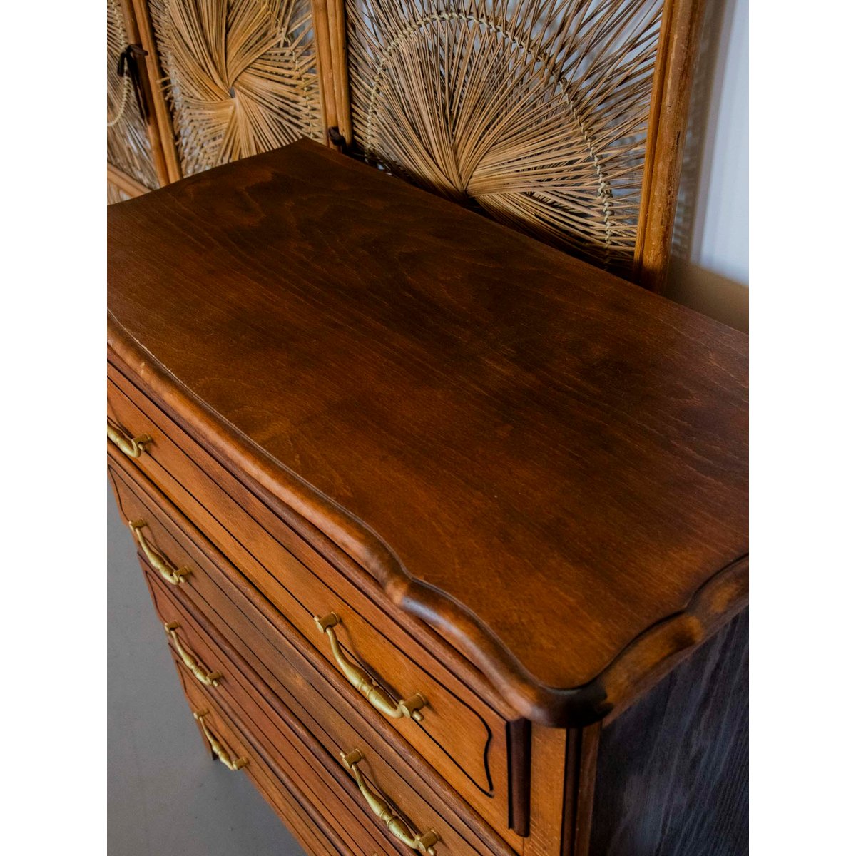 Commode en bois foncé Garance N°585 - Bon état bois foncé, DEBONGOUT