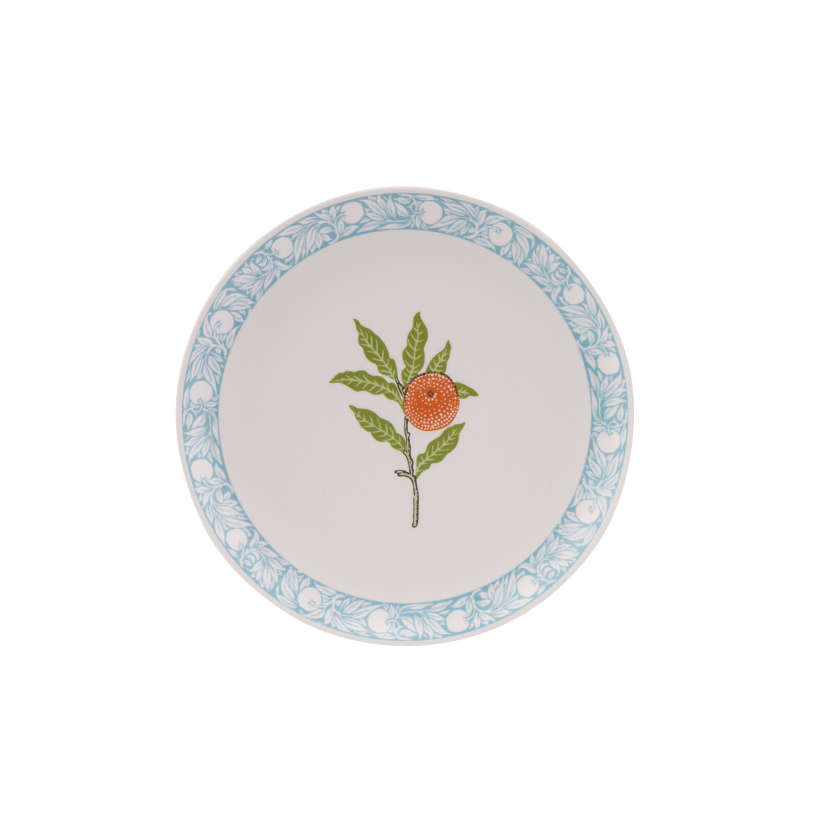 Set of 4 Fruit Melamine Side Plates multi-coloured, WILLIAM MORRIS AT HOME