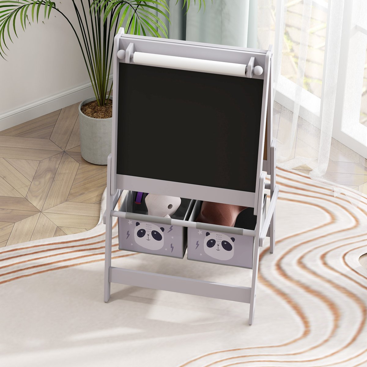 Chevalet pour enfants Bois Gris gris, AIYAPLAY