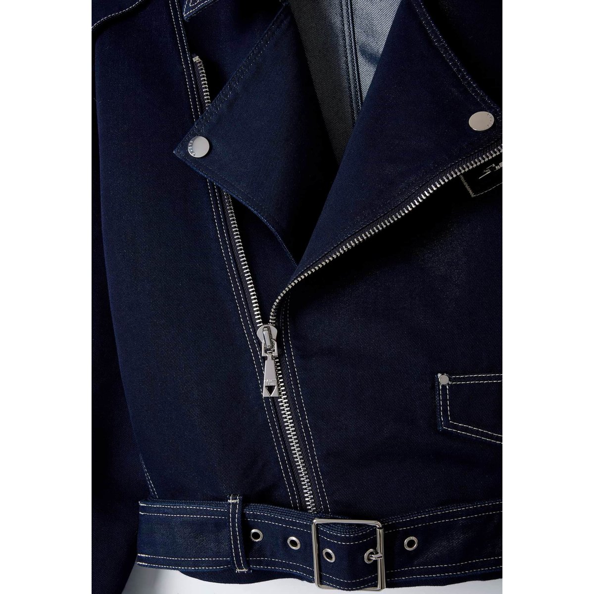 Veste Biker En Denim bleu foncé, GUESS
