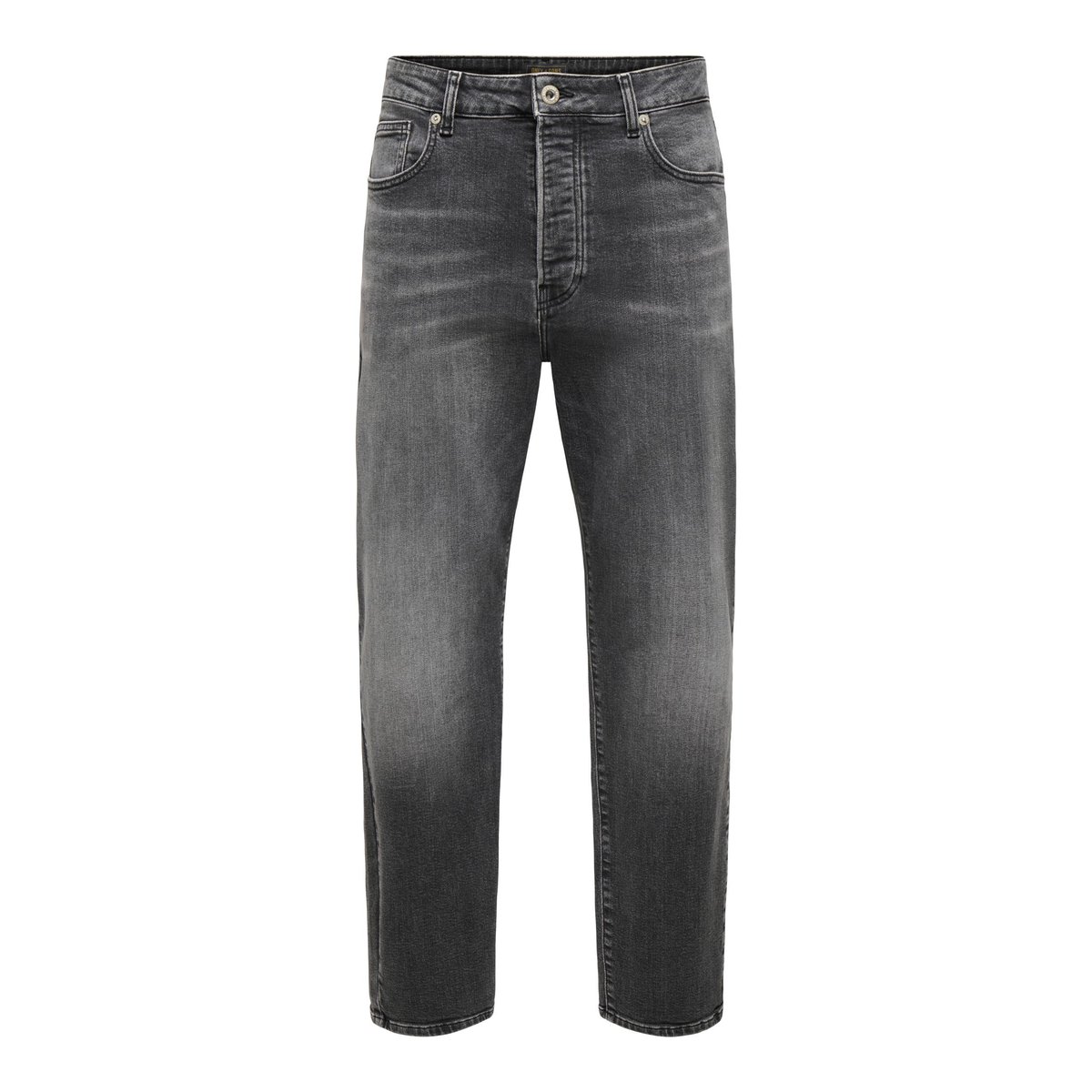 Jean À Coupe Ample noire - washed black 1, ONLY & SONS