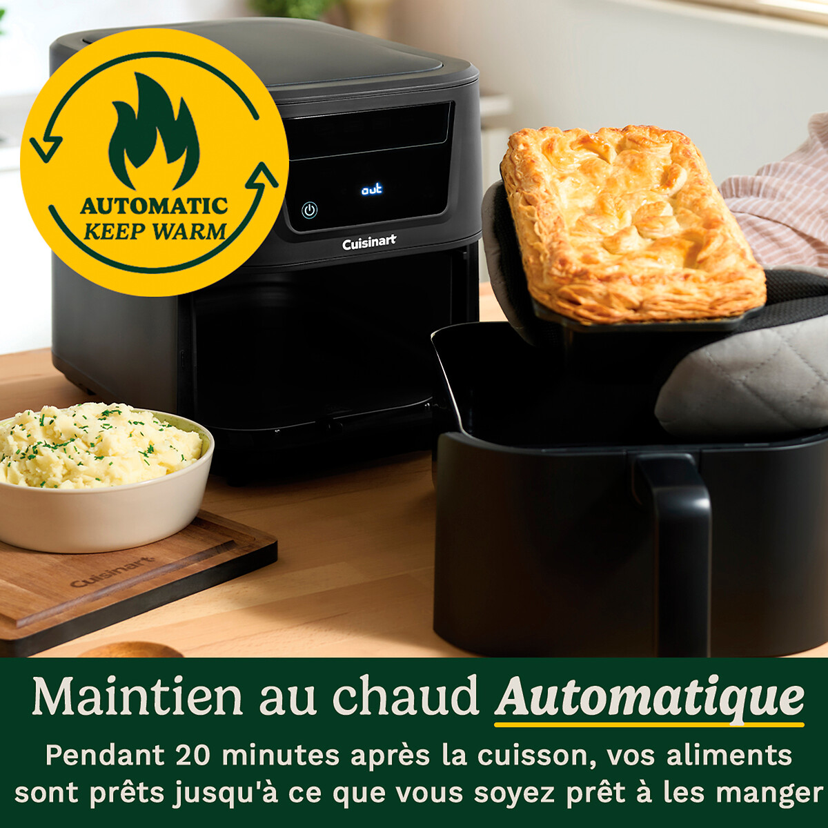 Airfryer Slim 7.6L AFS8OBLE zwart, CUISINART