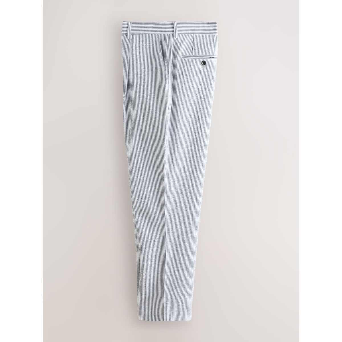 Pantalon de costume décontracté en seersucker bleu, NEXT
