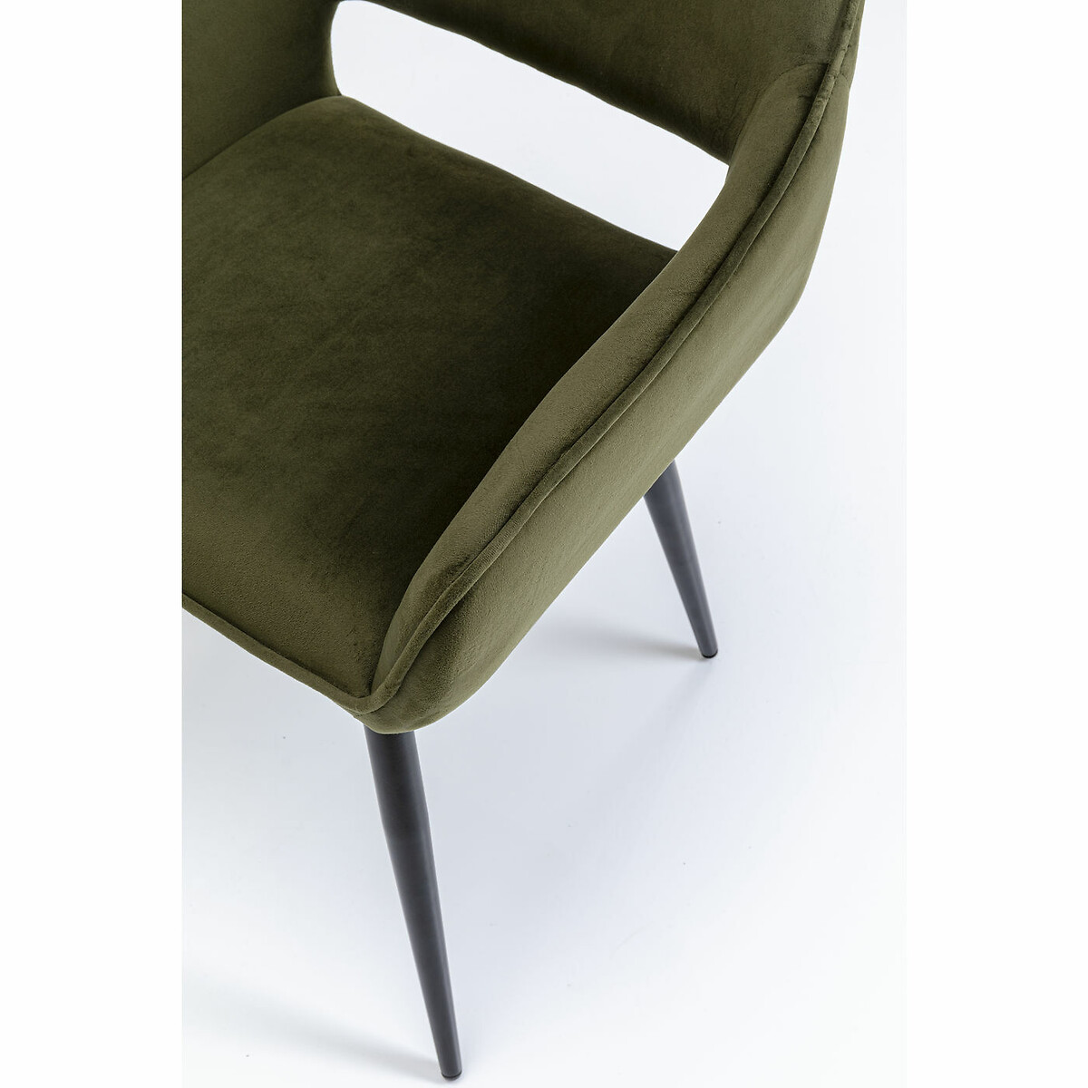 Chaise a. acc. San Francisco vert foncé noir, KARE DESIGN