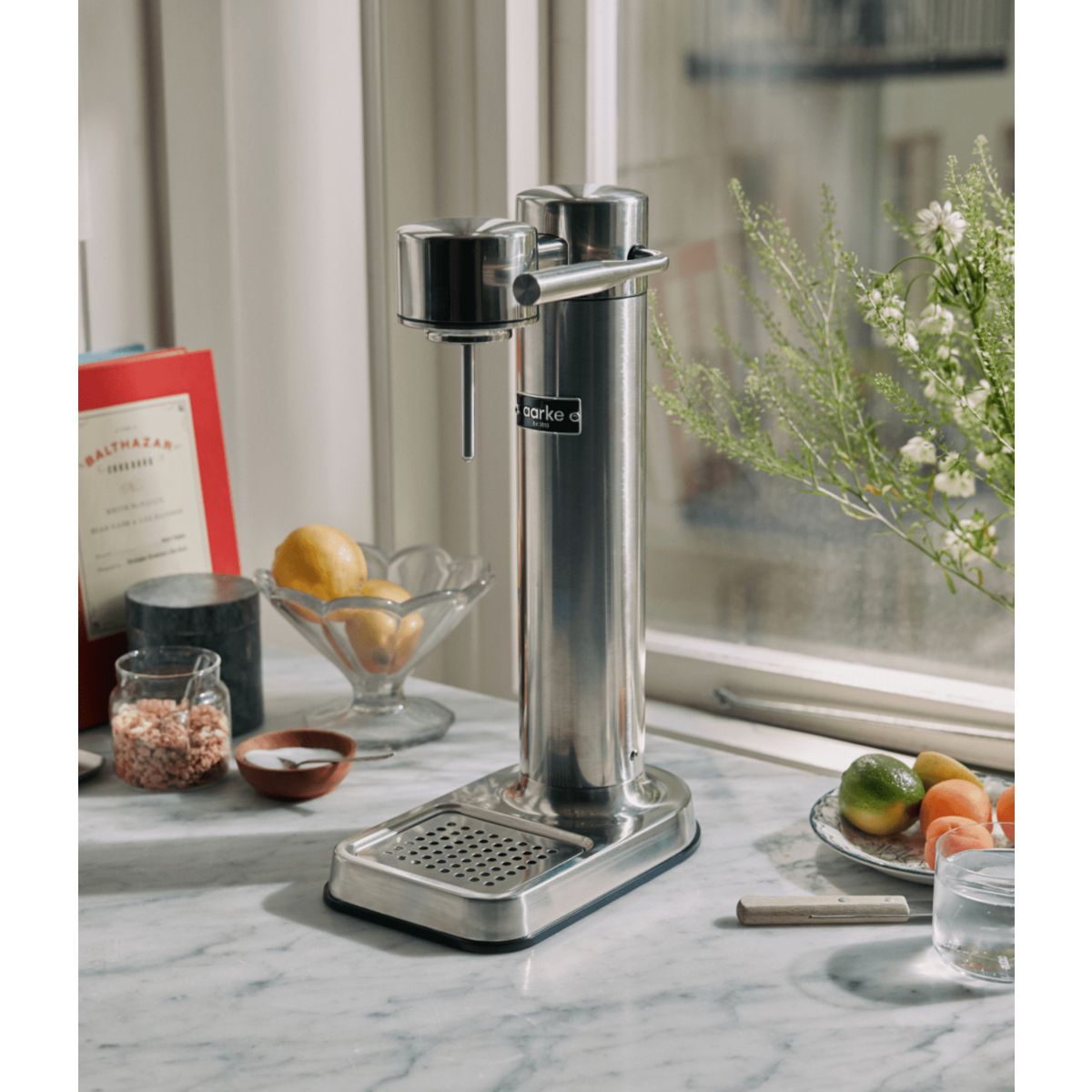 Machine à soda Pack Carbonator 3 Inox + CO2 couleur unique, AARKE