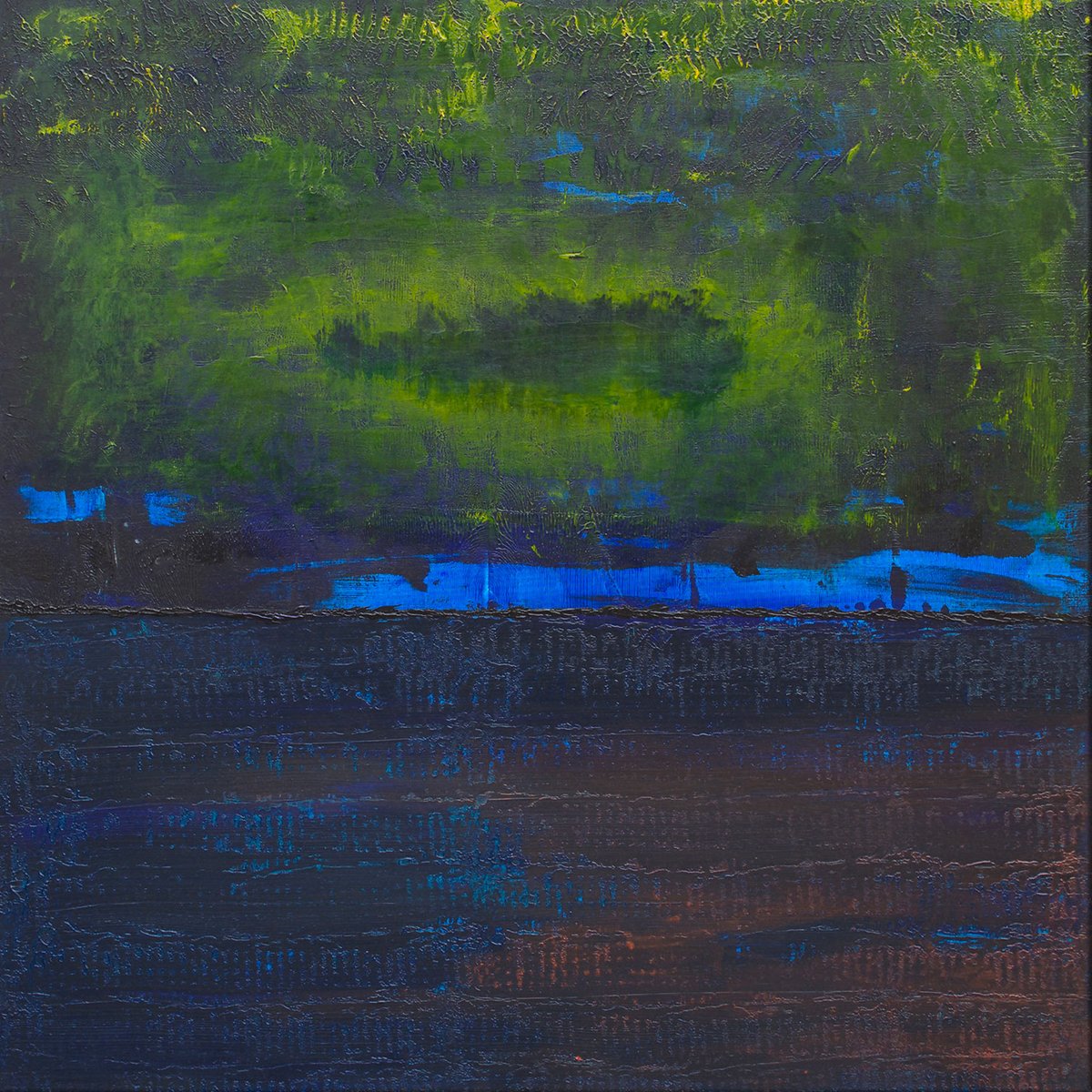 Tableau boreales bleues tableau alu dibond, HEXOA