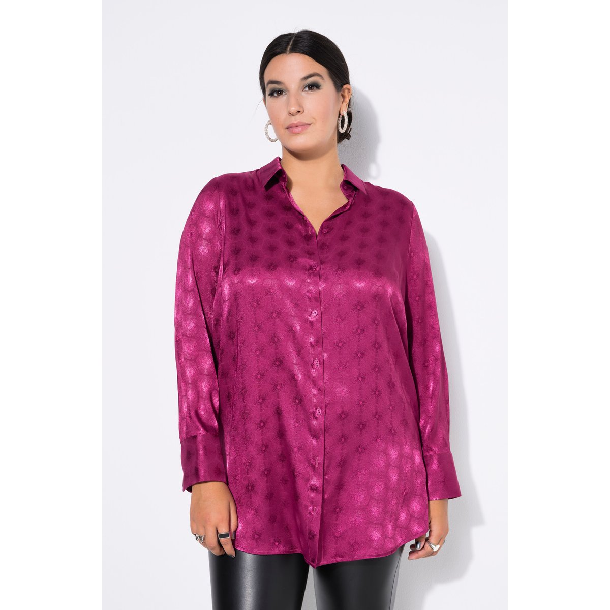 Chemisier coupe Wide Straight Shape mûres, STUDIO UNTOLD