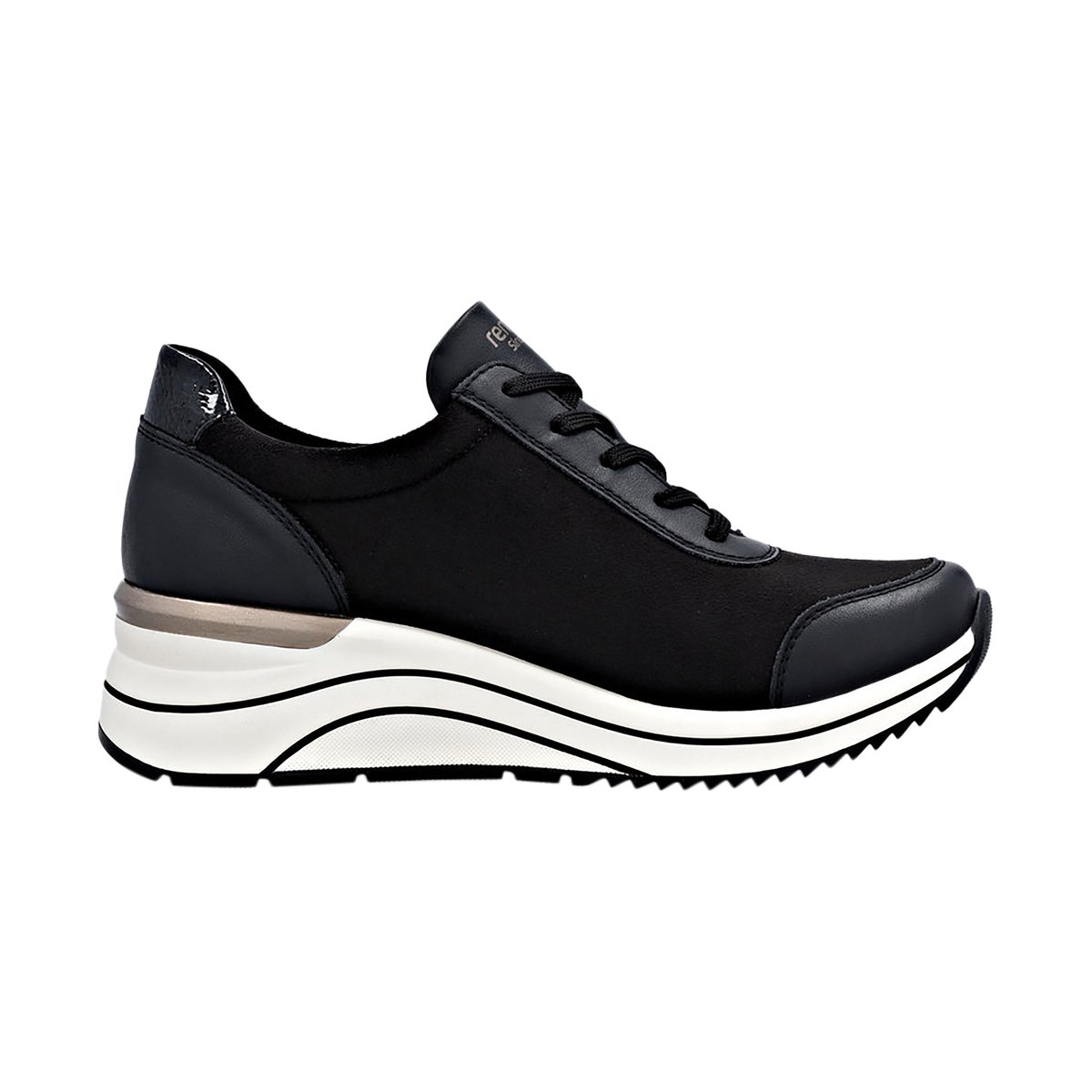 Basket à Lacets Et Zip Newa noir comb, REMONTE