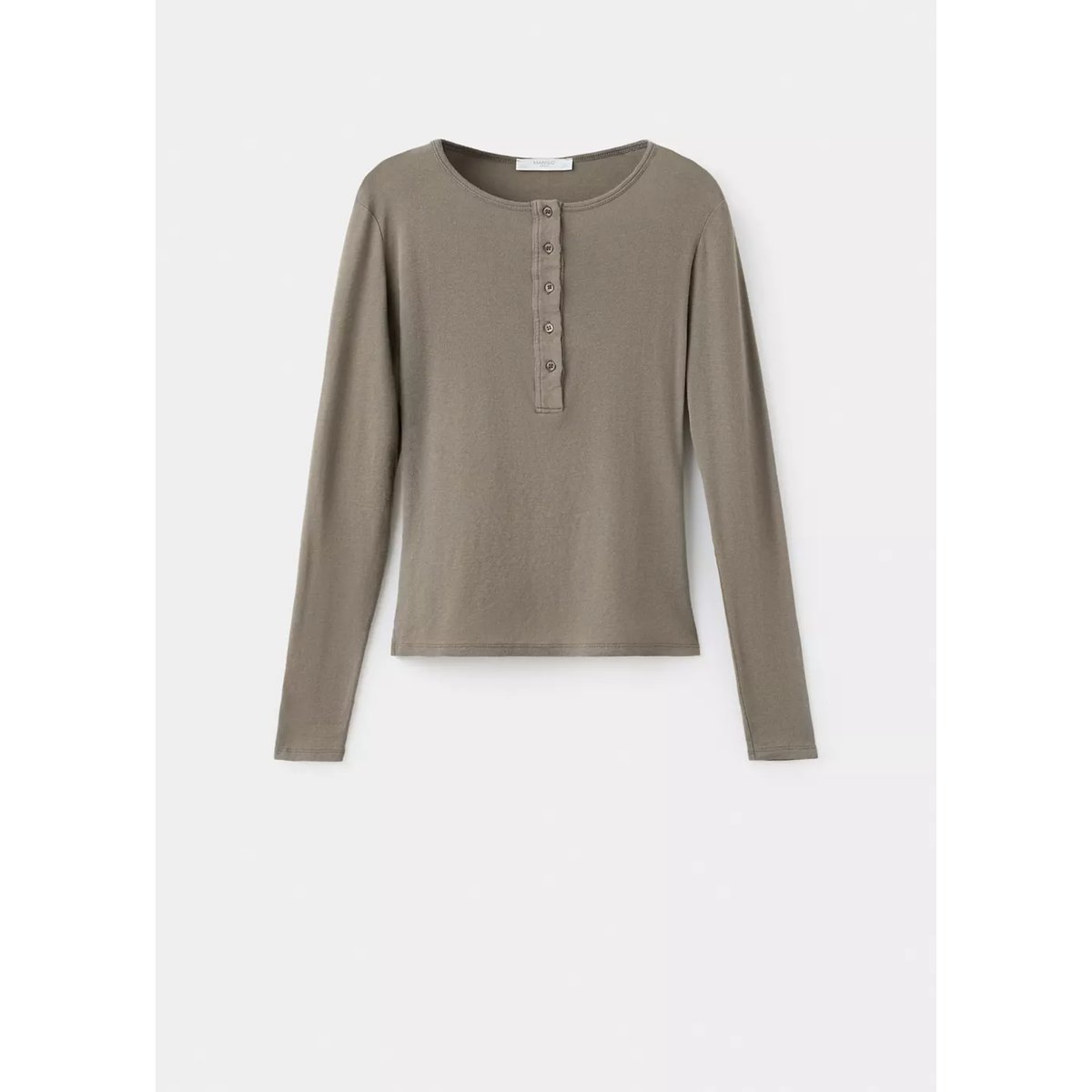T-shirt de pyjama 100 % coton vert, MANGO