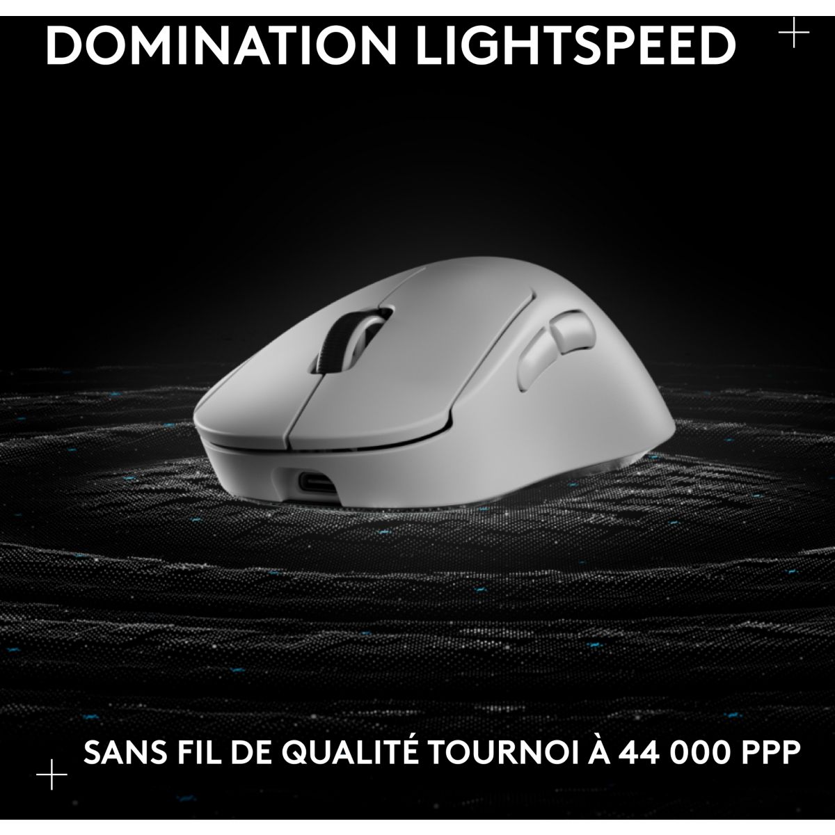 Souris Gamer Sans Fil PRO X SUPERLIGHT2 DEX LIGHTSPEED Blan couleur unique, LOGITECH