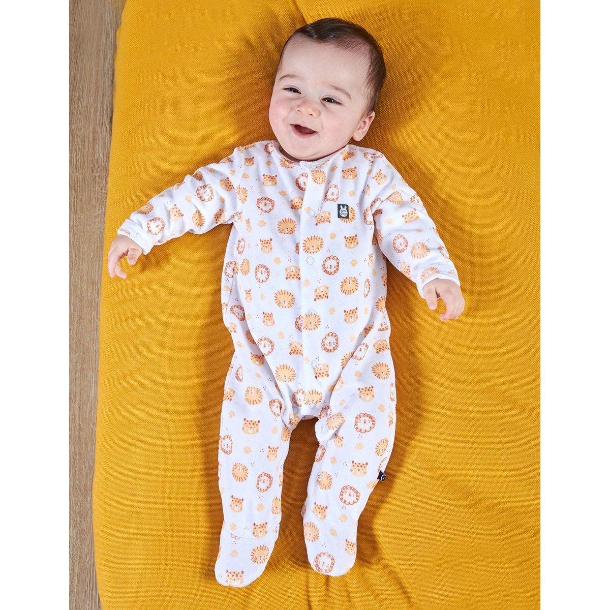 Dors bien lilio velours rase ouverture devant naissance orange, SUCRE D'ORGE