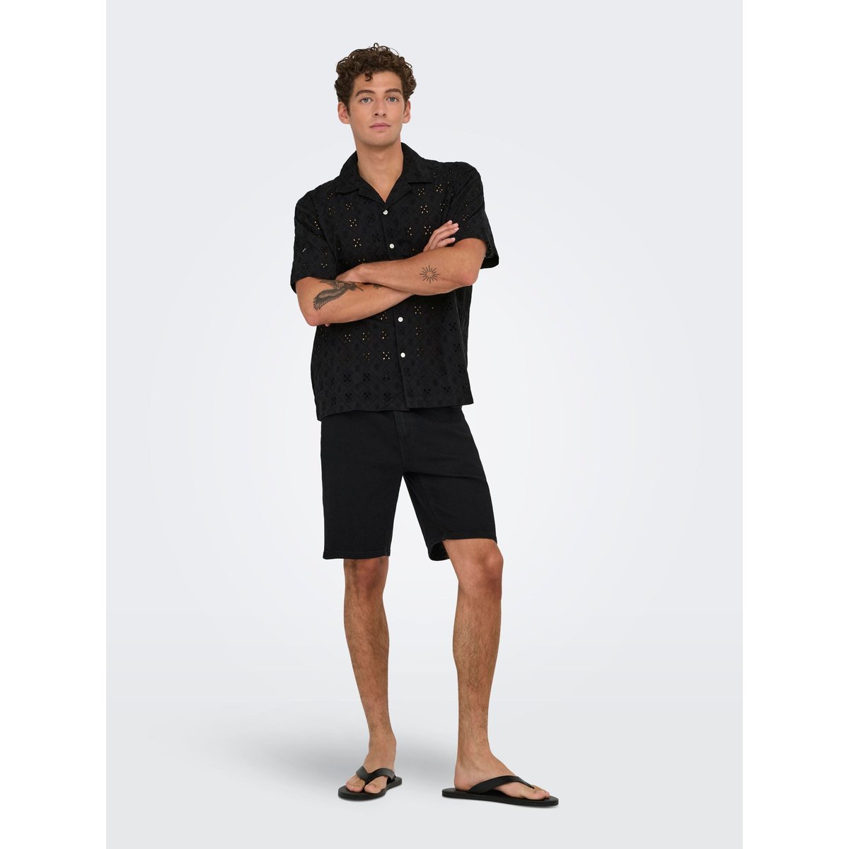 Chemise noire - jet black 1, ONLY & SONS