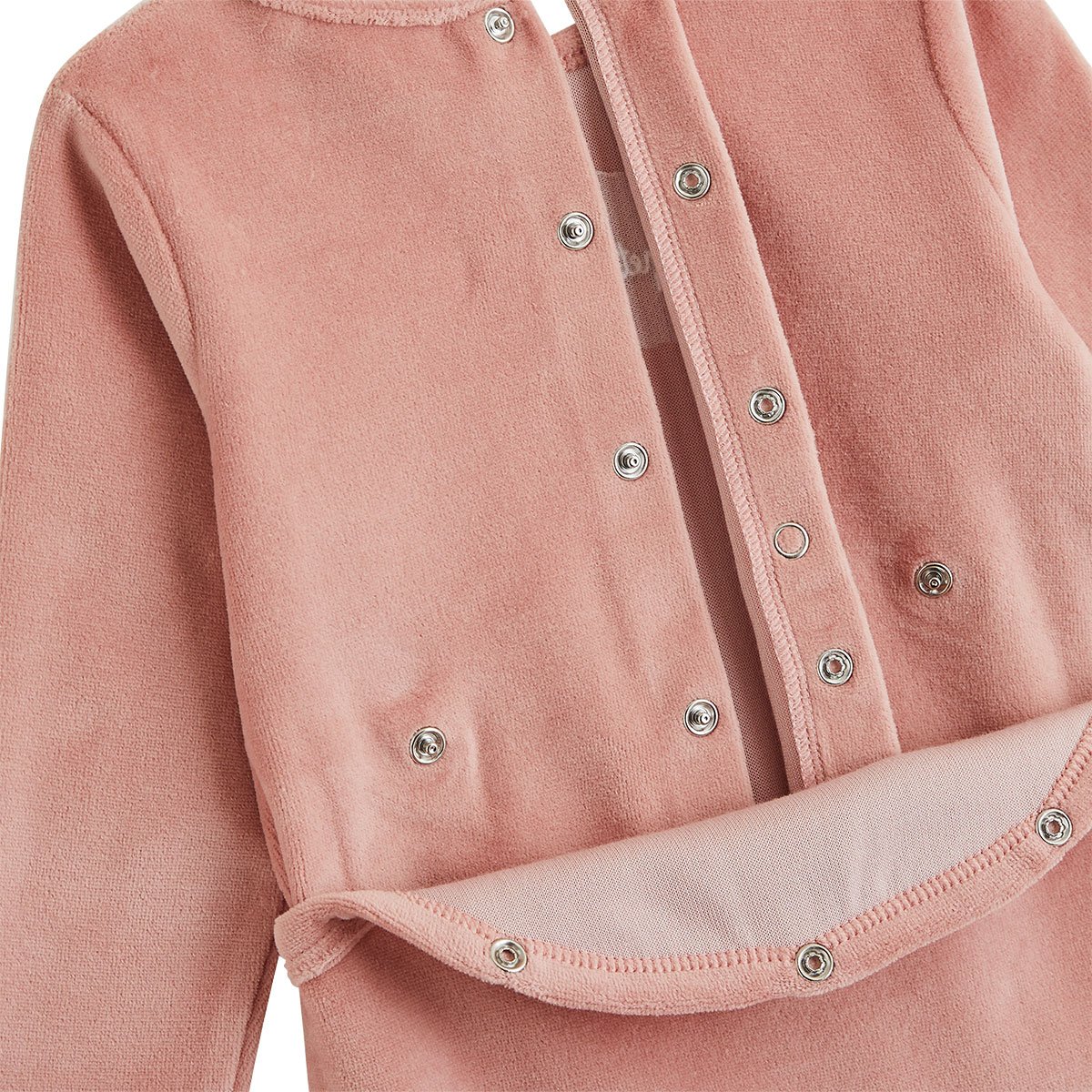 Lot de 2 pyjamas bébé en velours rose, PETIT BEGUIN
