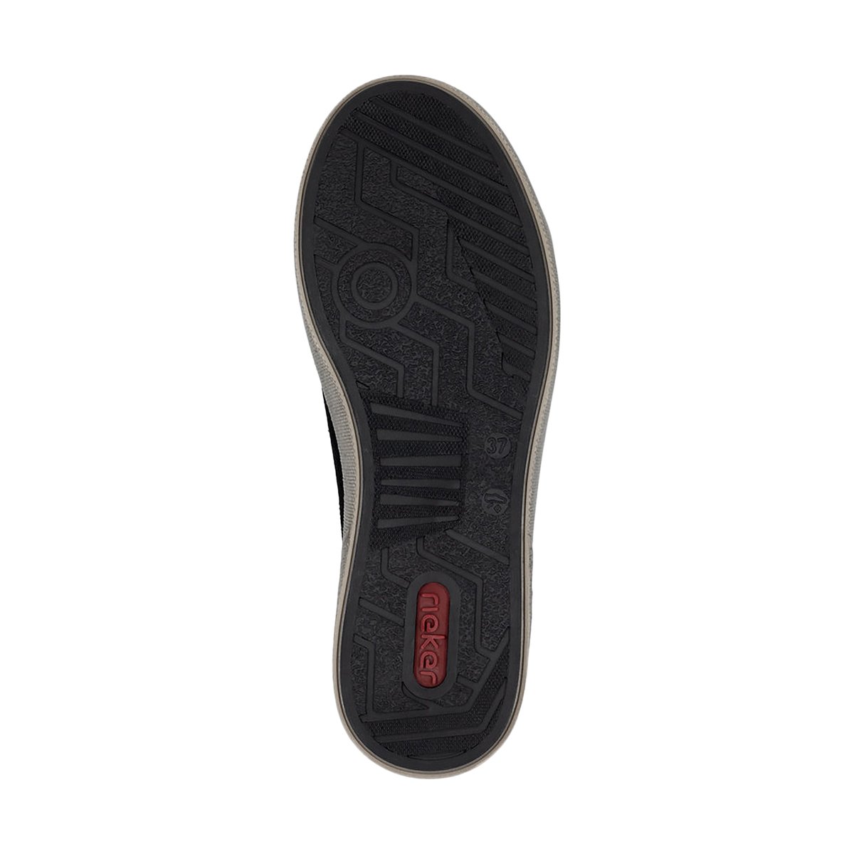 Baket Montante Cuir Lugano noir, RIEKER