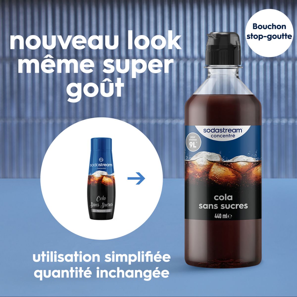 Concentré COLA SANS SUCRES 440ml couleur unique, SODASTREAM