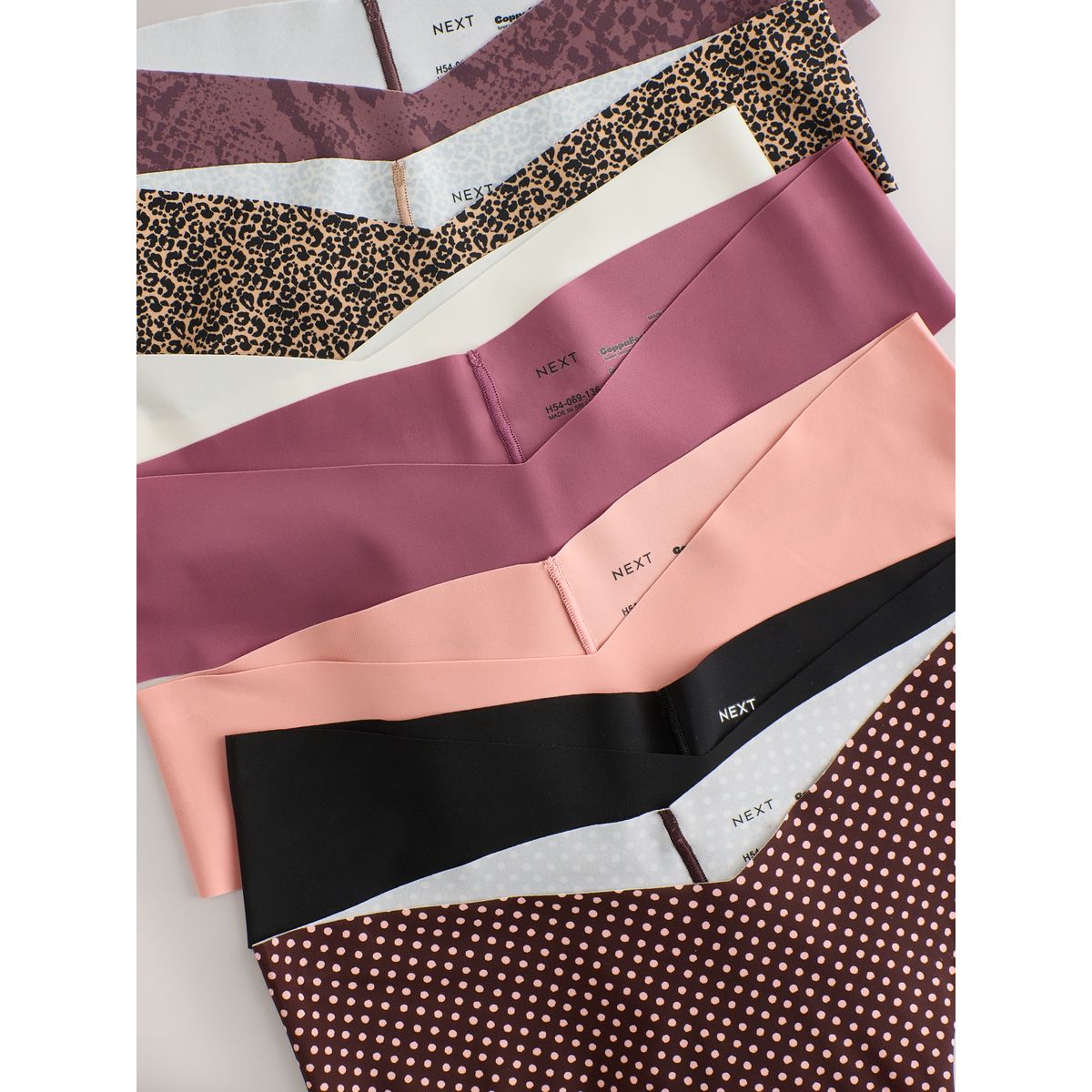 Culotte invisible confortable, lot de 7 noir/imprimé animal, NEXT