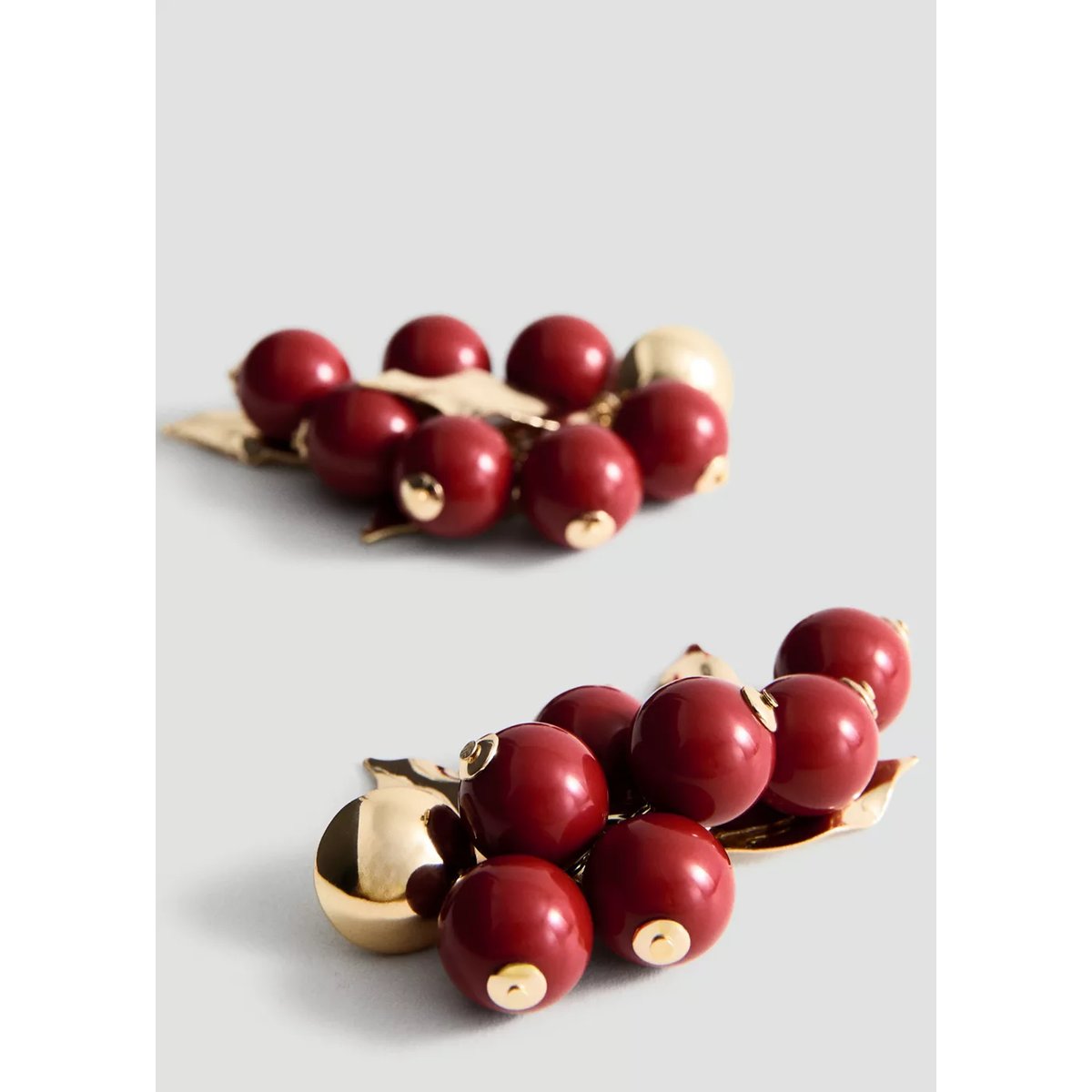 Boucles d'oreilles pendantes fruit or, MANGO