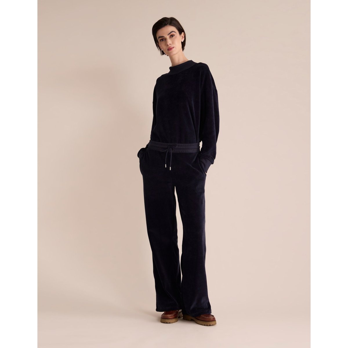 Pantalon Lindsay Ines de la Fressange Paris bleu marine, INES DE LA FRESSANGE PARIS
