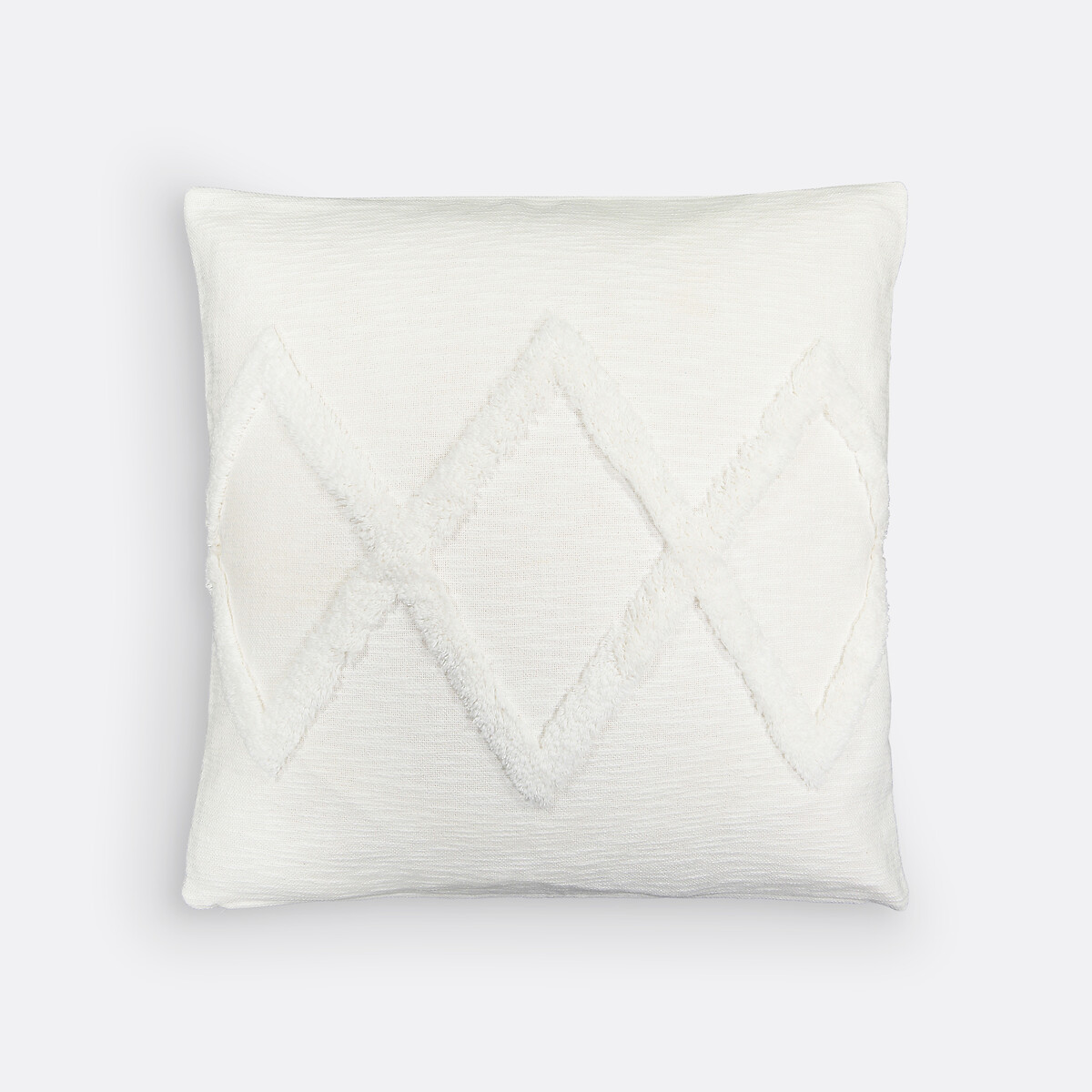 Housse de coussin en coton tufté 65x65cm, Assa blanc, LA REDOUTE INTERIEURS