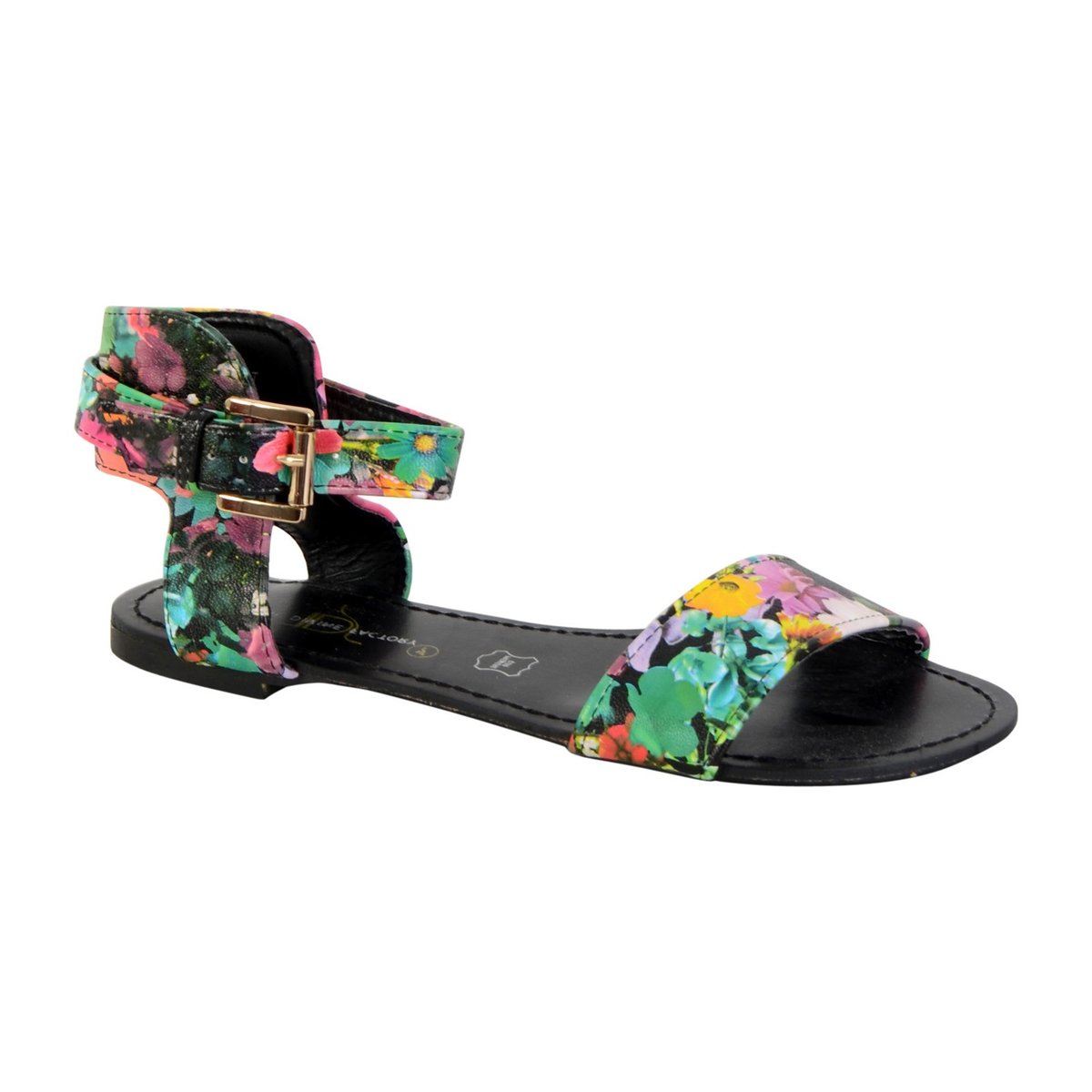 Sandales Plate Multi multicolor, THE DIVINE FACTORY