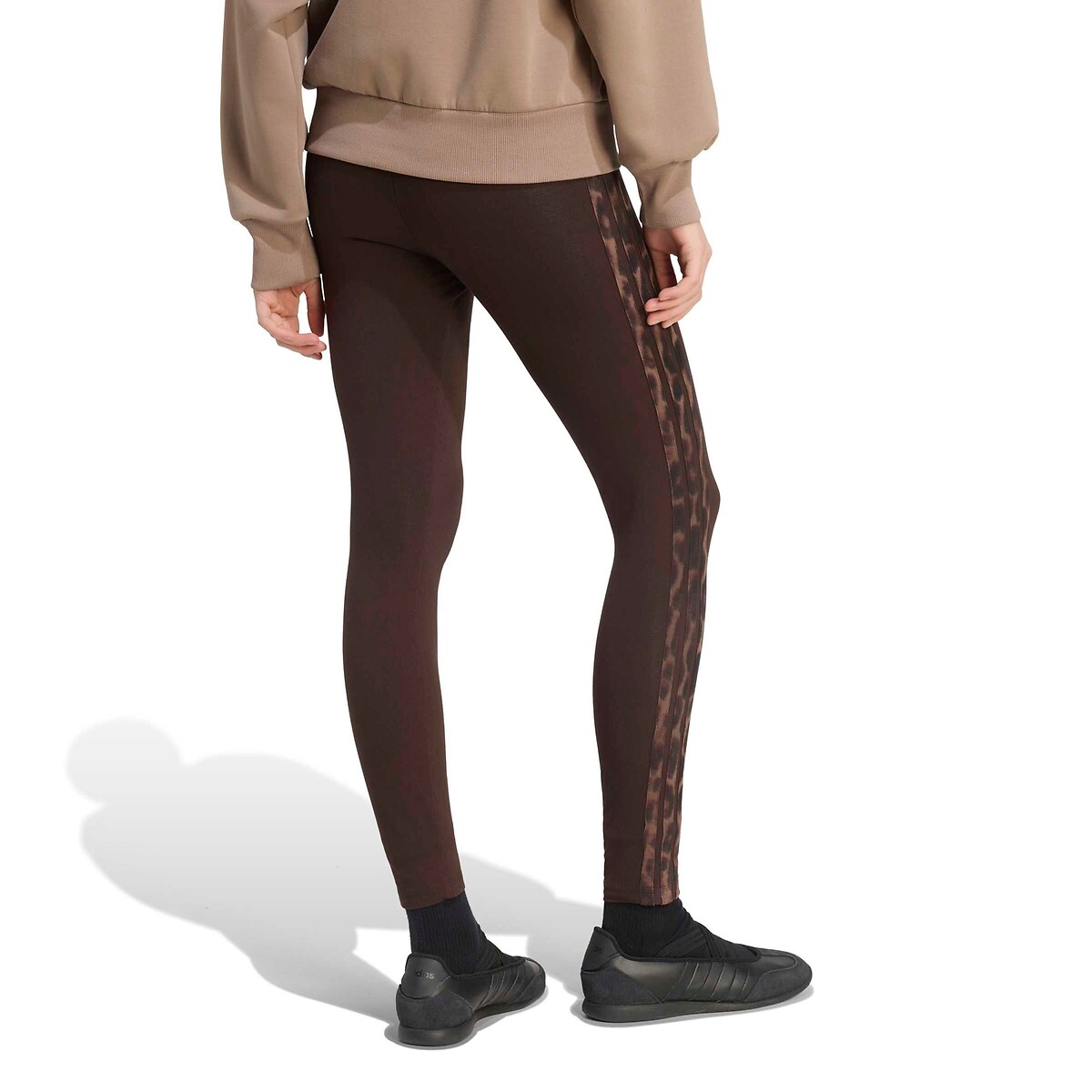 Leggings con estampado 3 STRIPES leopardo marrón, ADIDAS SPORTSWEAR