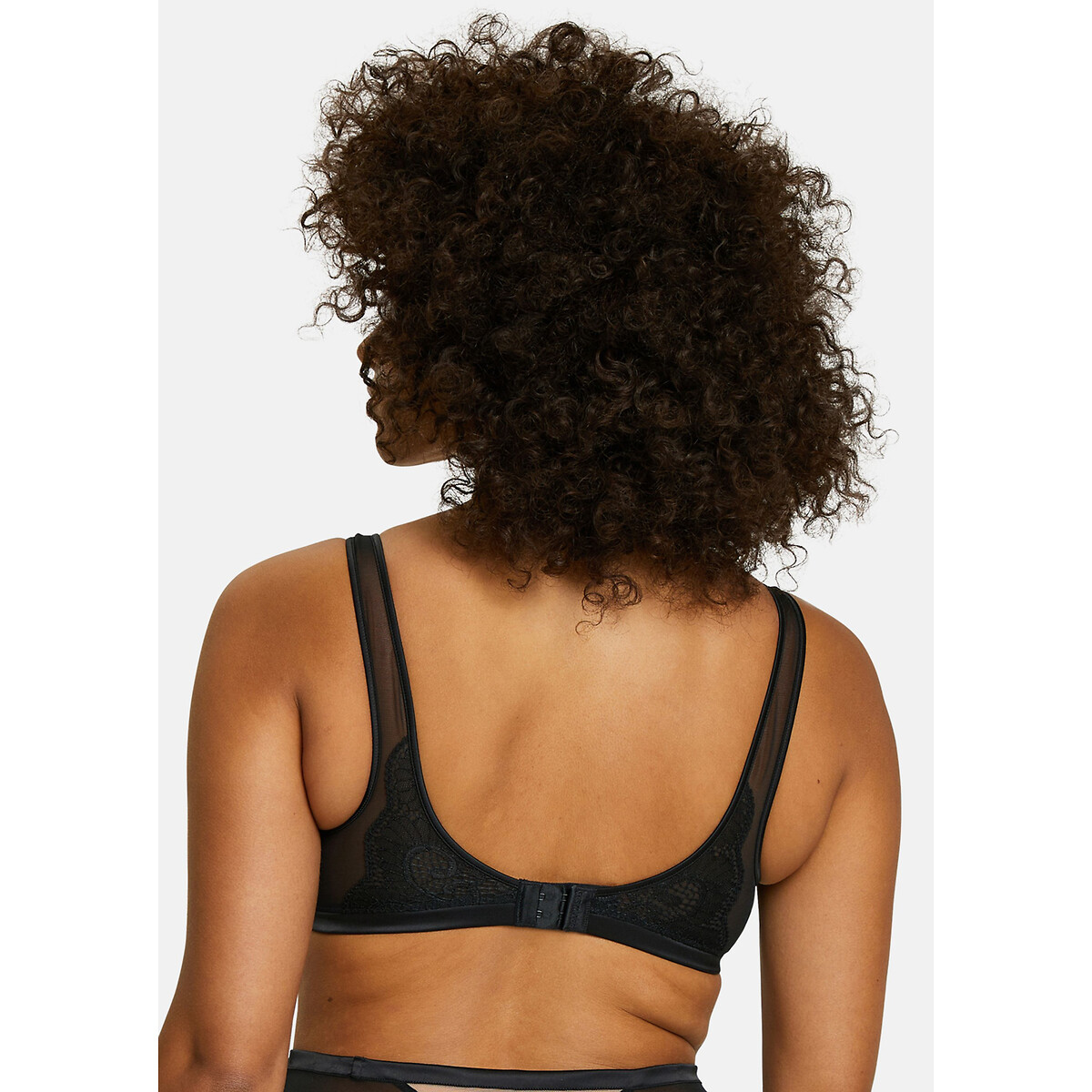 Serena Non-Underwired Bralette black/skintone, SANS COMPLEXE