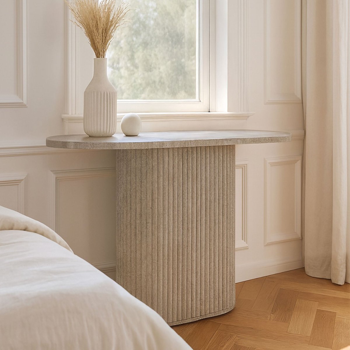 Console effet travertin, INAYA naturel, NOW'S HOME