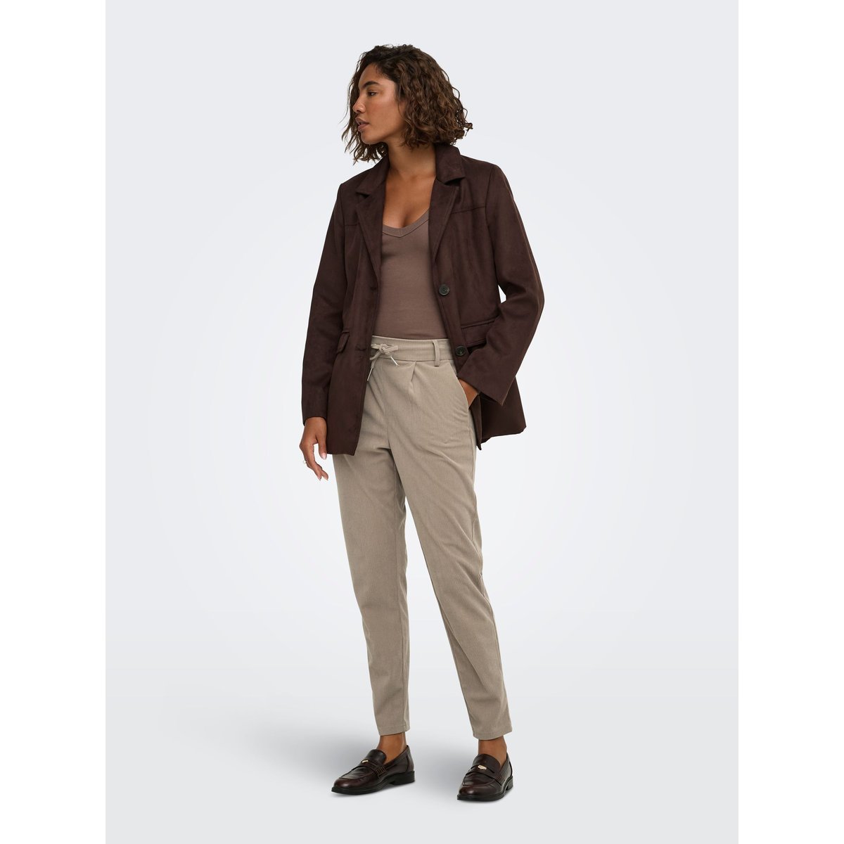 Pantalon marron - desert taupe 1, ONLY