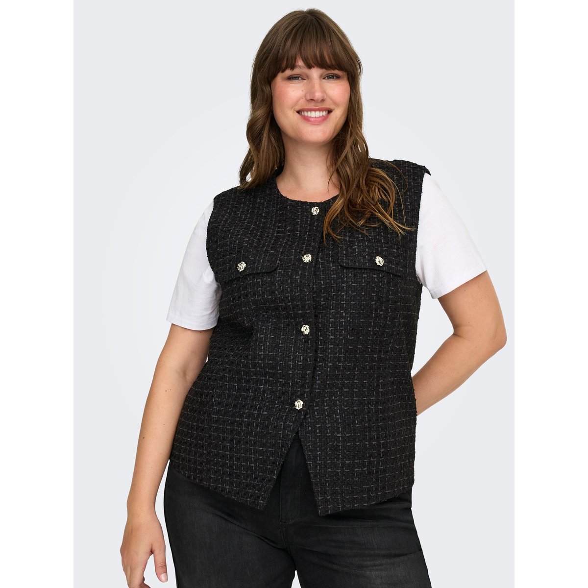Gilet noire - black, ONLY CARMAKOMA