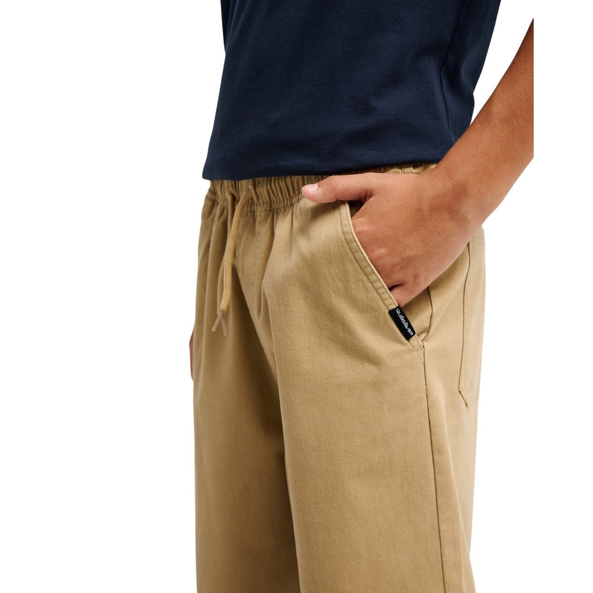Pantalon cargo stretch TAXER BAGGY beige khaki, QUIKSILVER