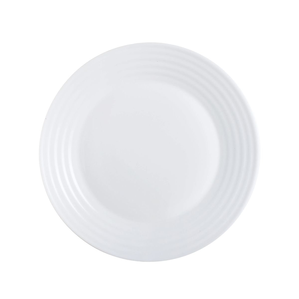 6 assiettes à dessert blanches 19cm -HARENA blanc, LUMINARC