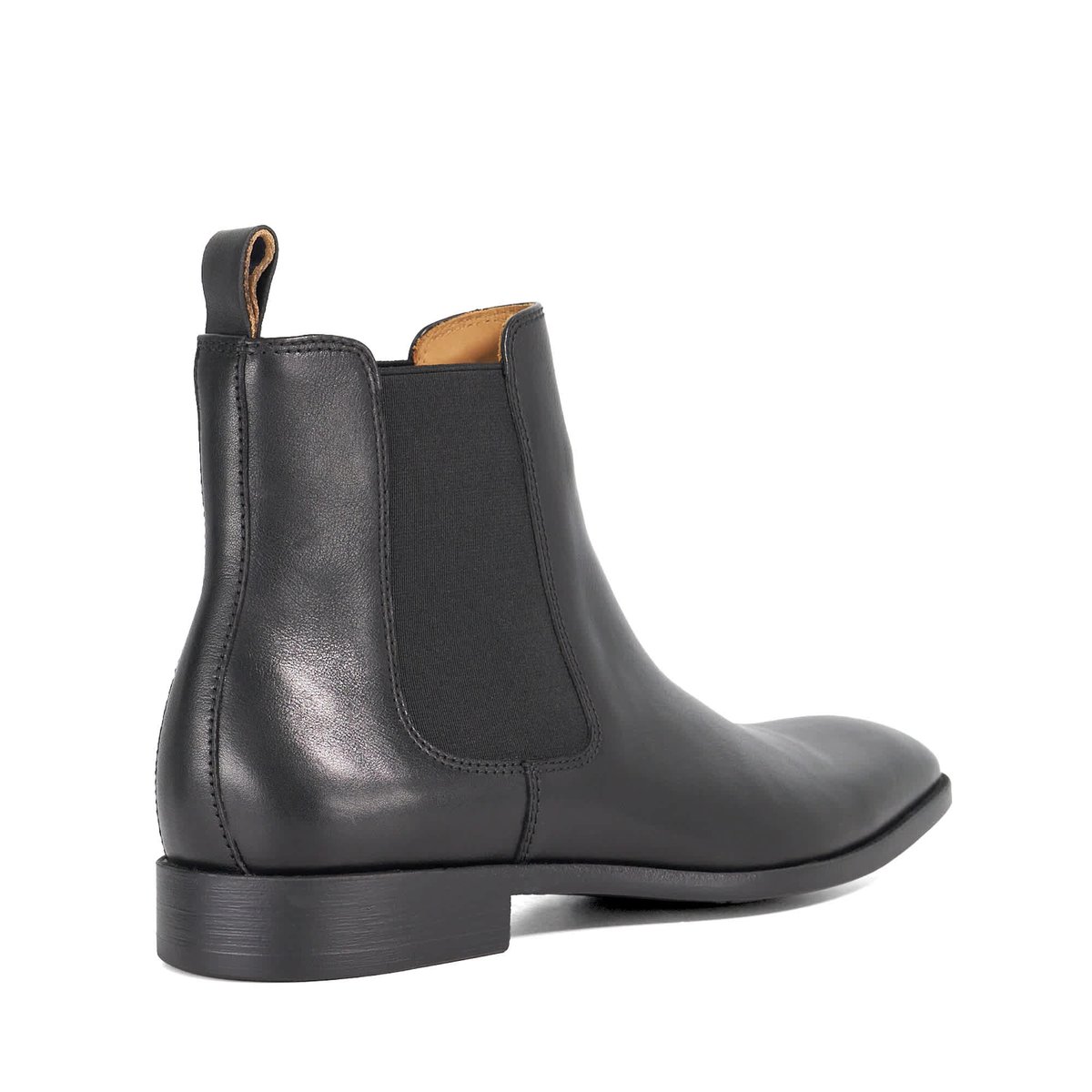 Bottines Chelsea en cuir avec semelle souple - MATCHIN Wide Fit black-leather, DUNE LONDON