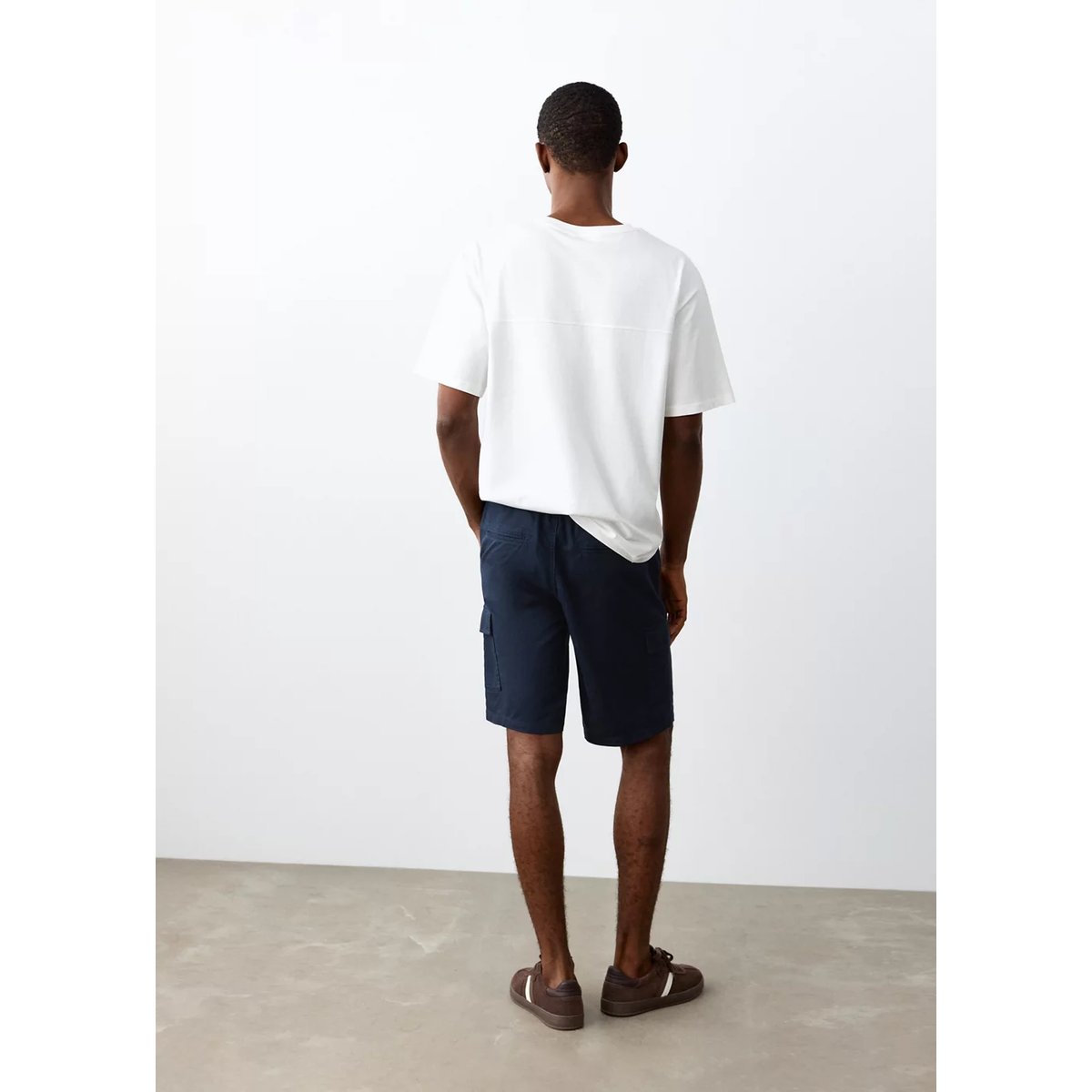 Bermuda poches cargo bleu marine, MANGO TEEN