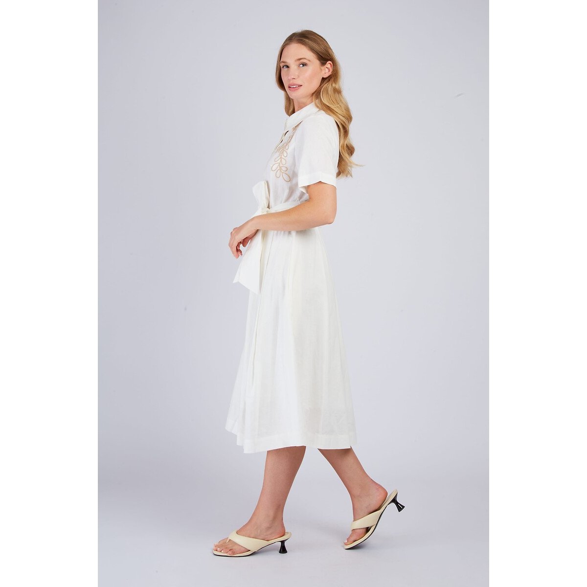 Camelia Mid-Length Dress white, DERHY