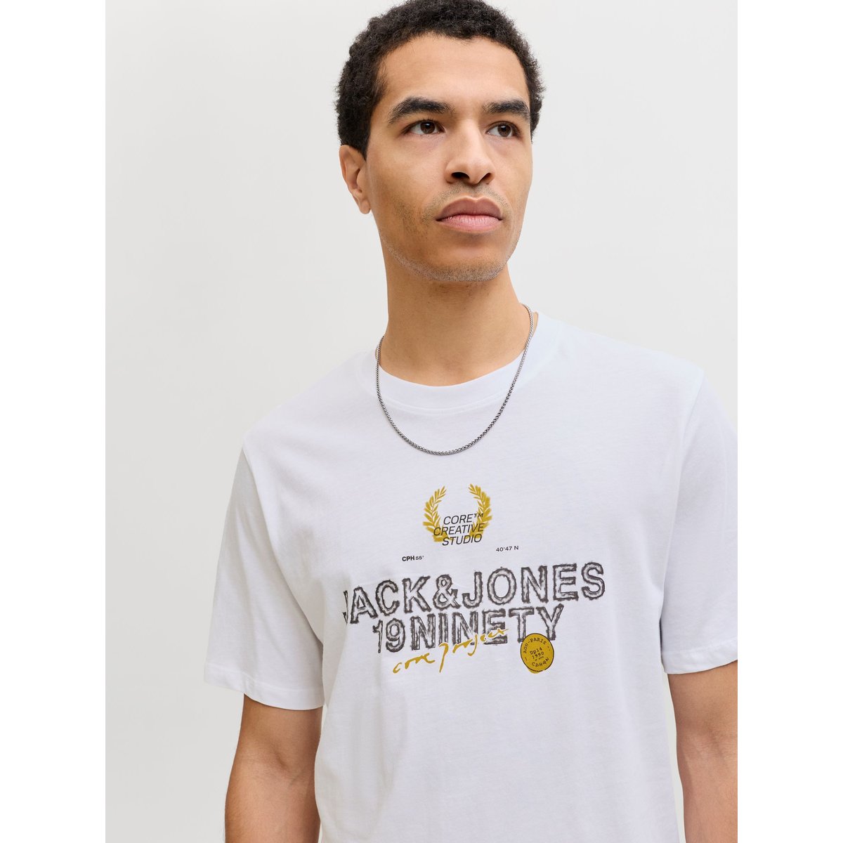T-Shirt white, JACK & JONES