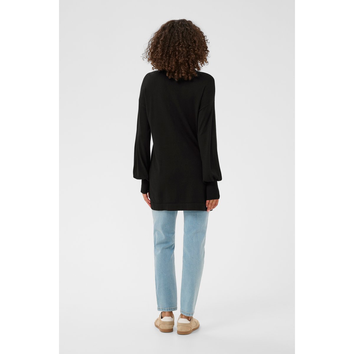 Pullover tricoté noir black deep, KAFFE