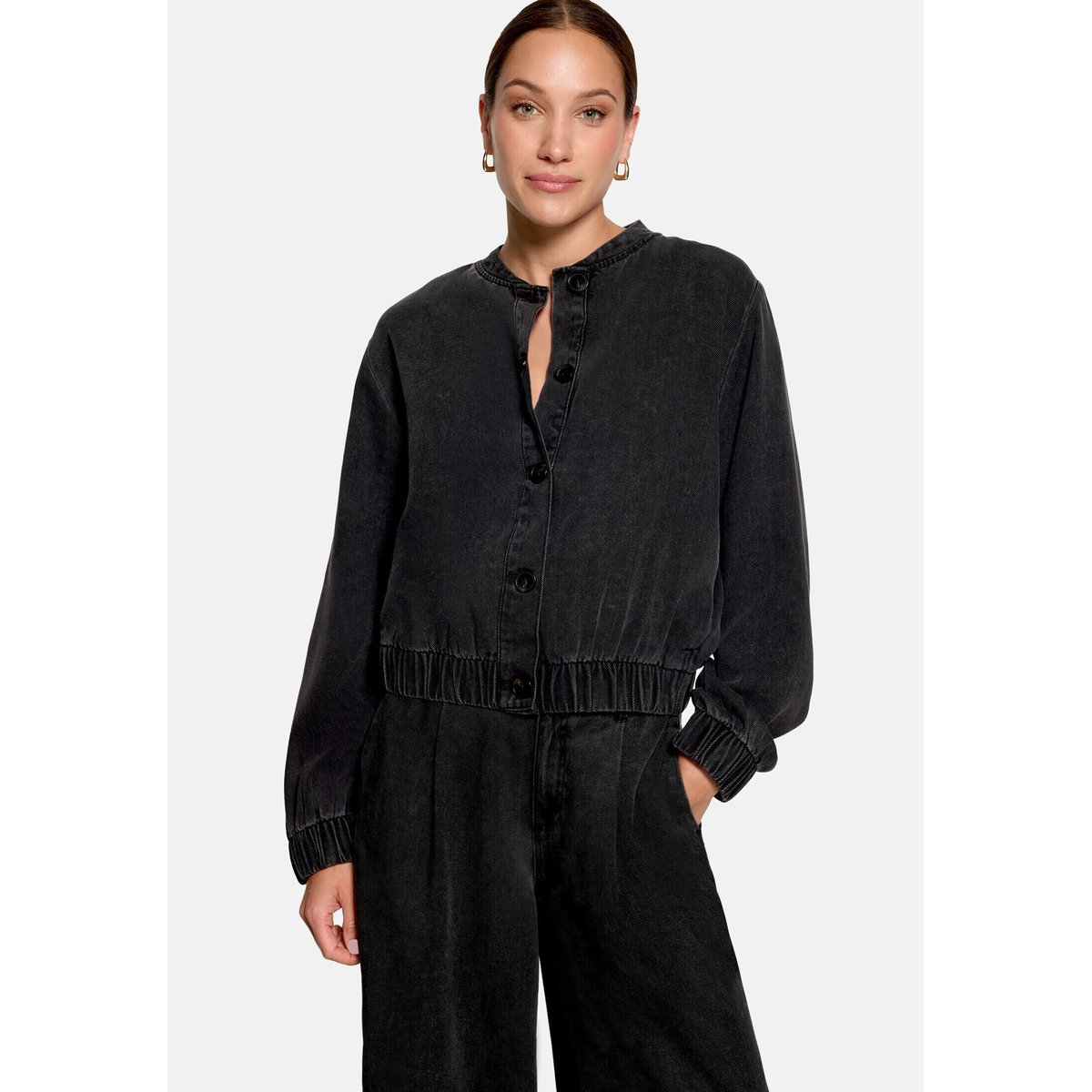 Blouson à manches longues black denim, ZERO