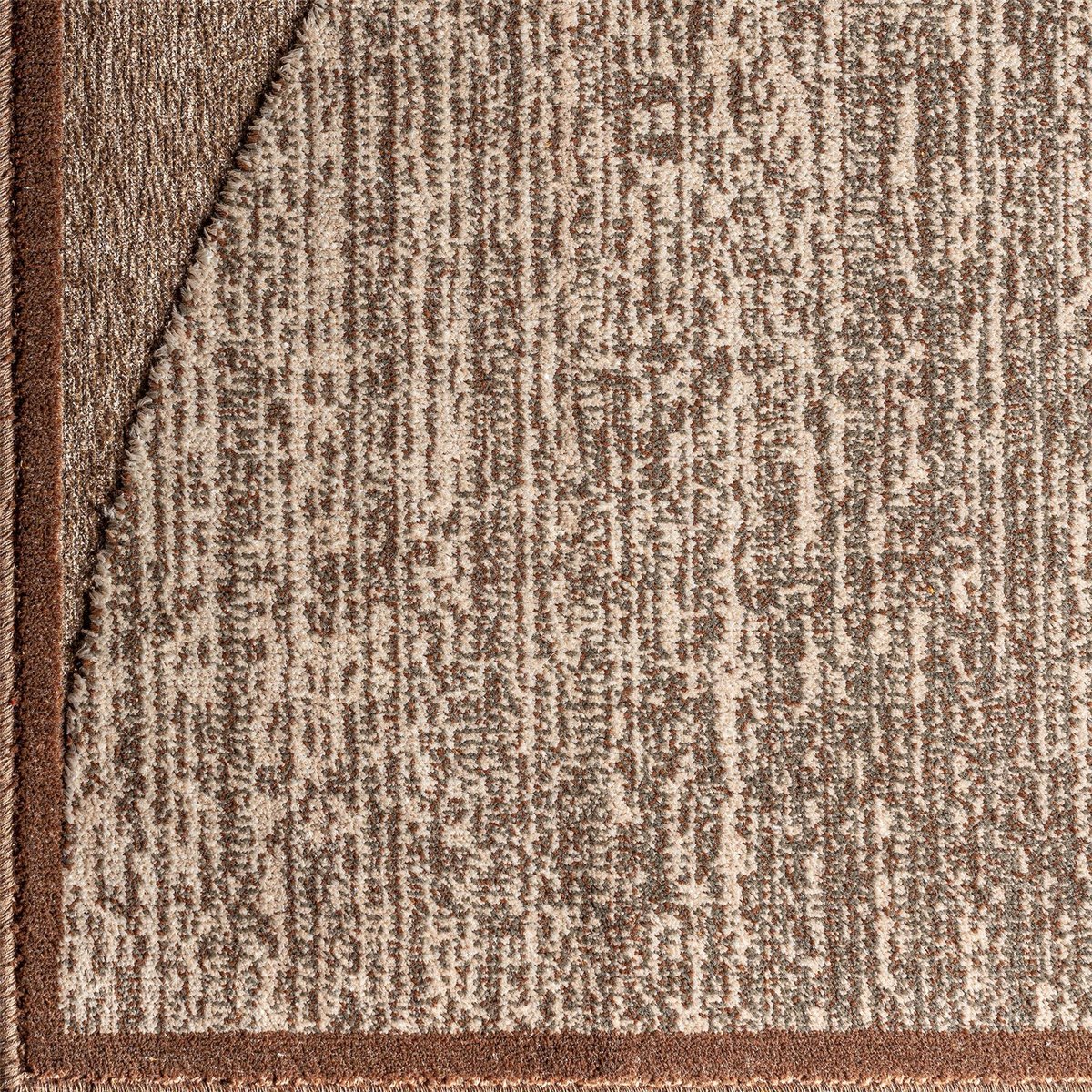Tapis en viscose style classique marron clair élégant, RECOLLECTION