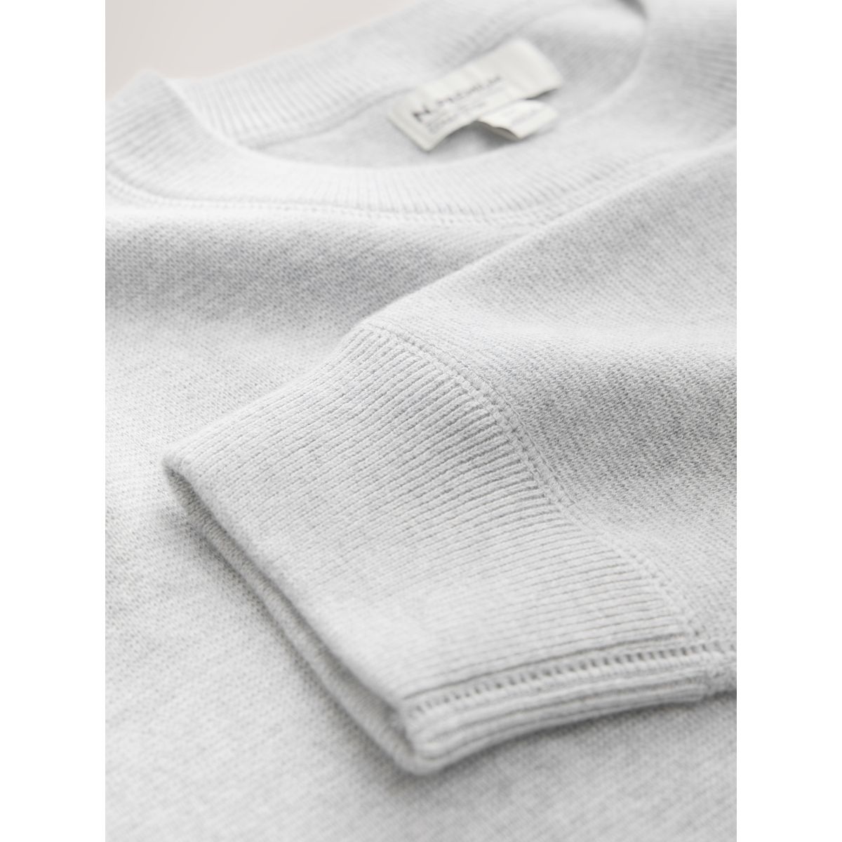 Sweat décontracté en maille semi-épaisse gris, NEXT