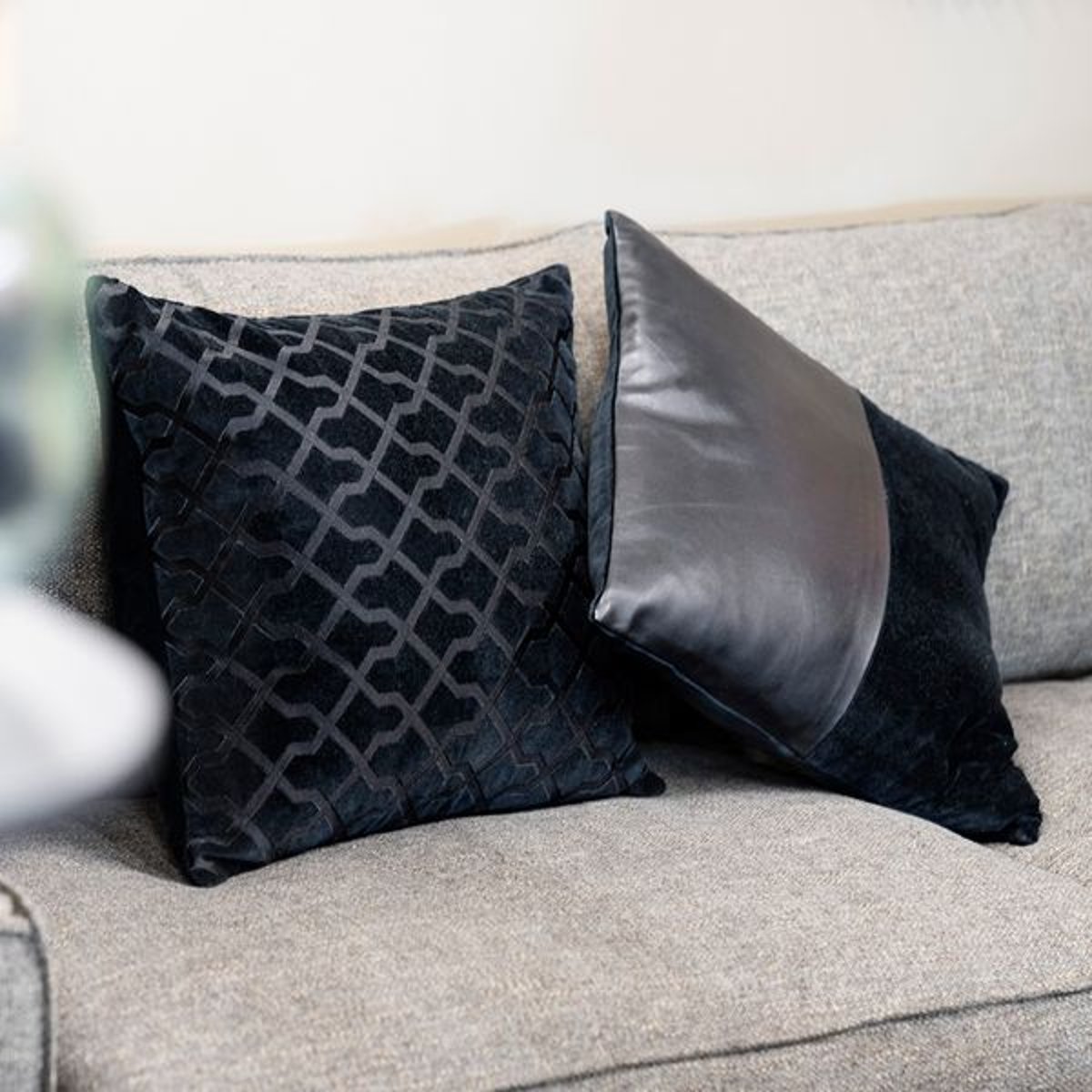Coussin forks noir, ZAGO