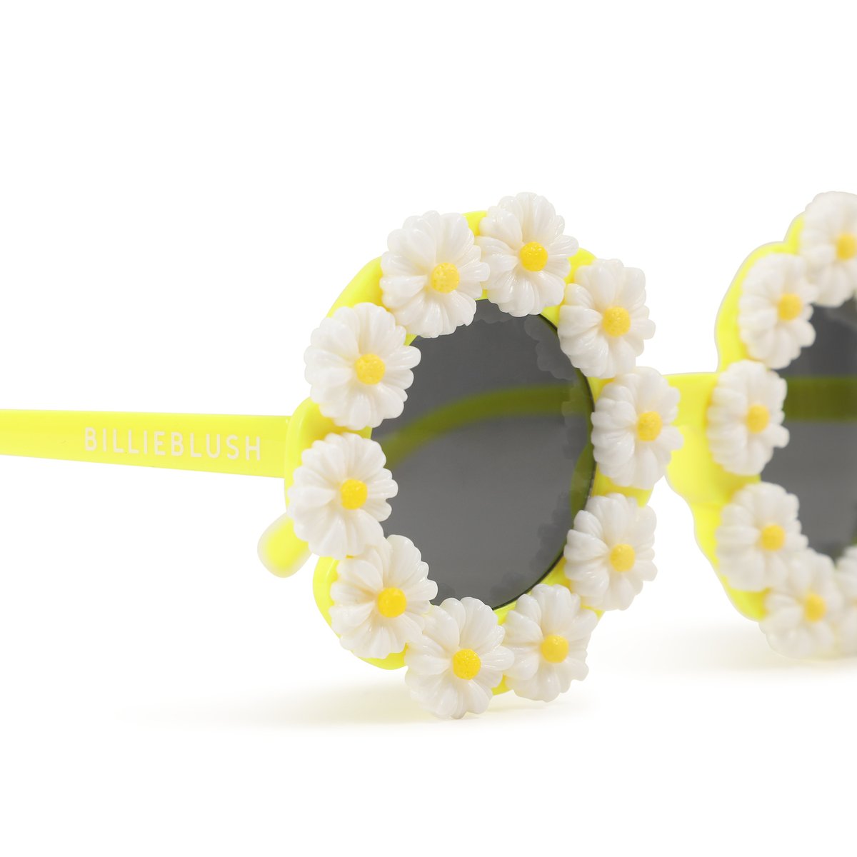Lunettes de soleil fleur jaune fluo, BILLIEBLUSH