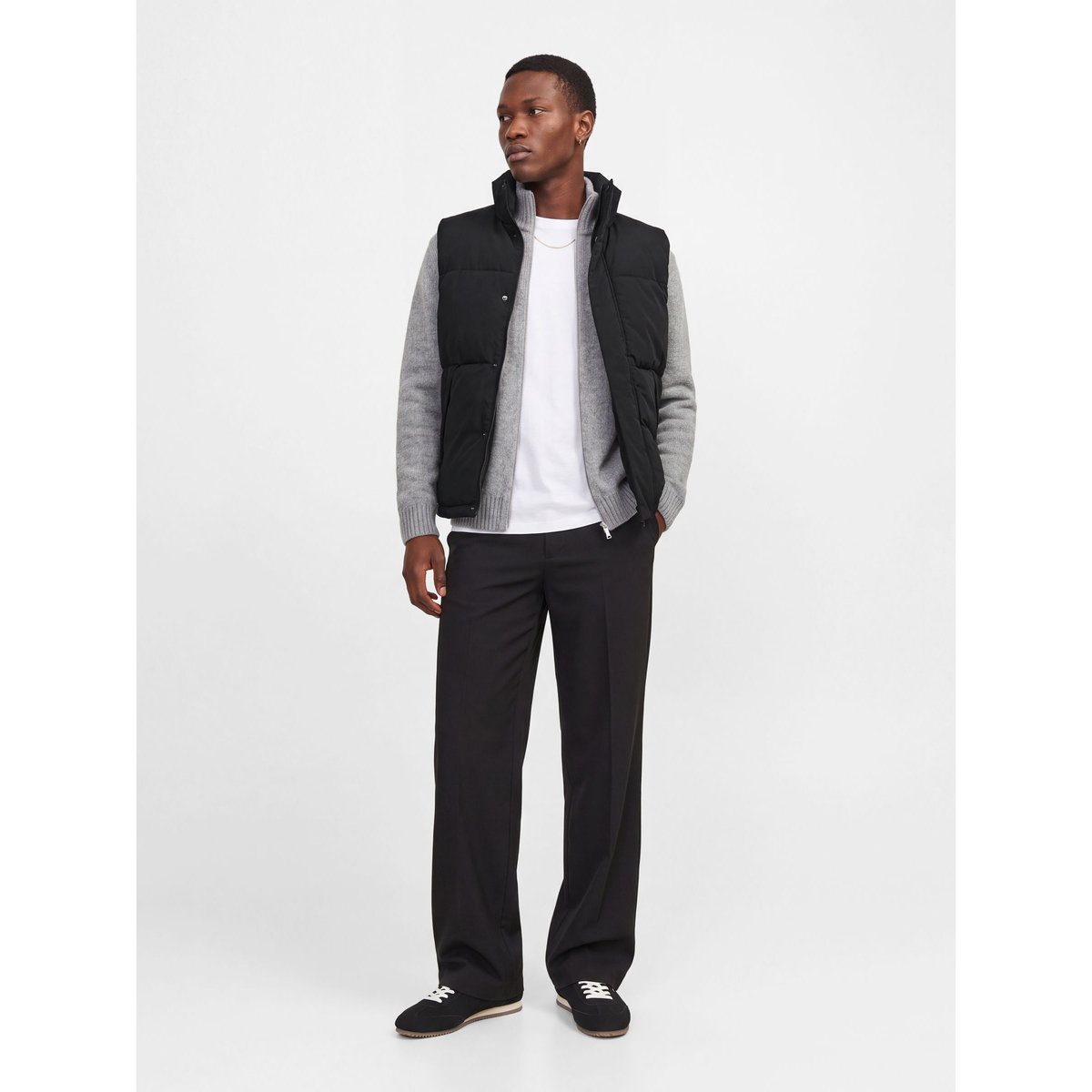 Gilet black 1, JACK & JONES