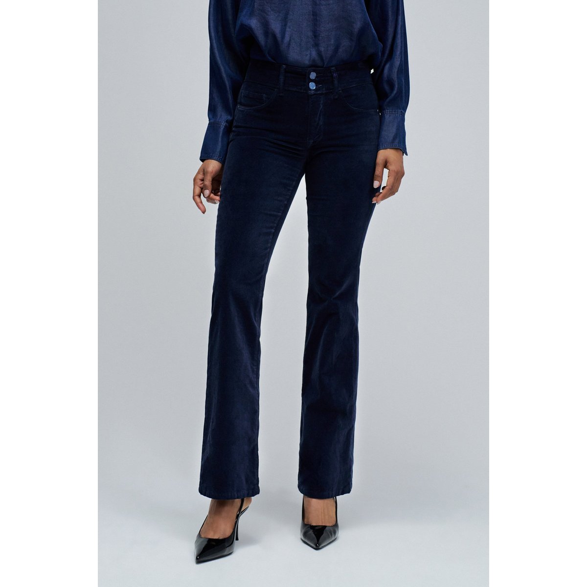 JEANS SECRET BOOTCUT IN VELVET bleu foncé, SALSA JEANS