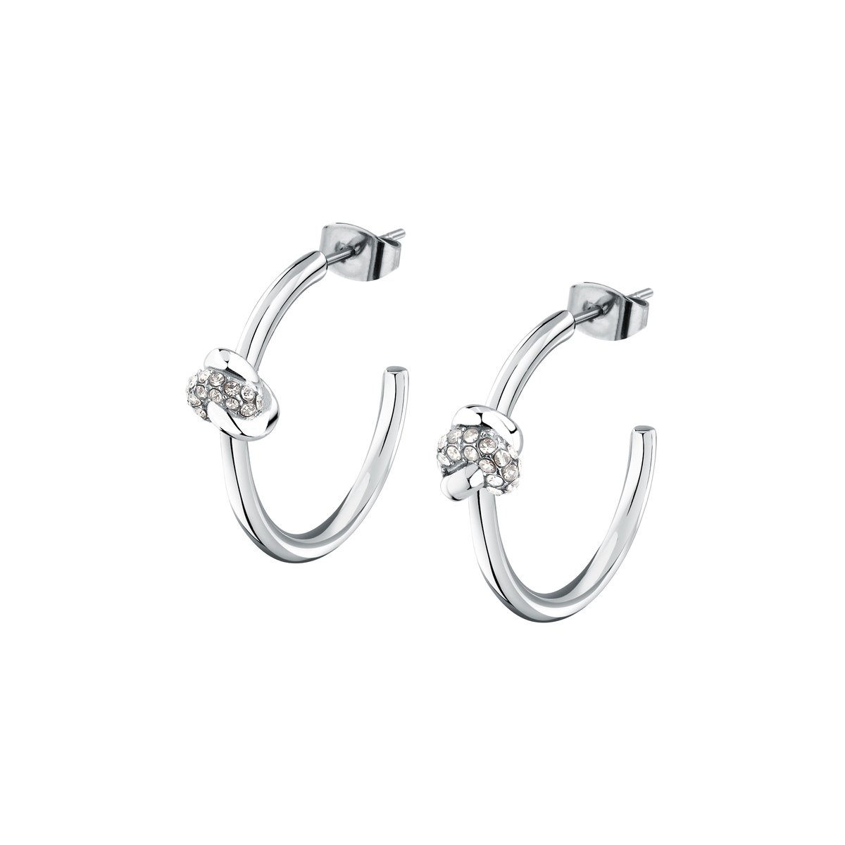 Boucles d'oreilles en Cristal/crystal/steel et Cristal acier inoxydable, MORELLATO