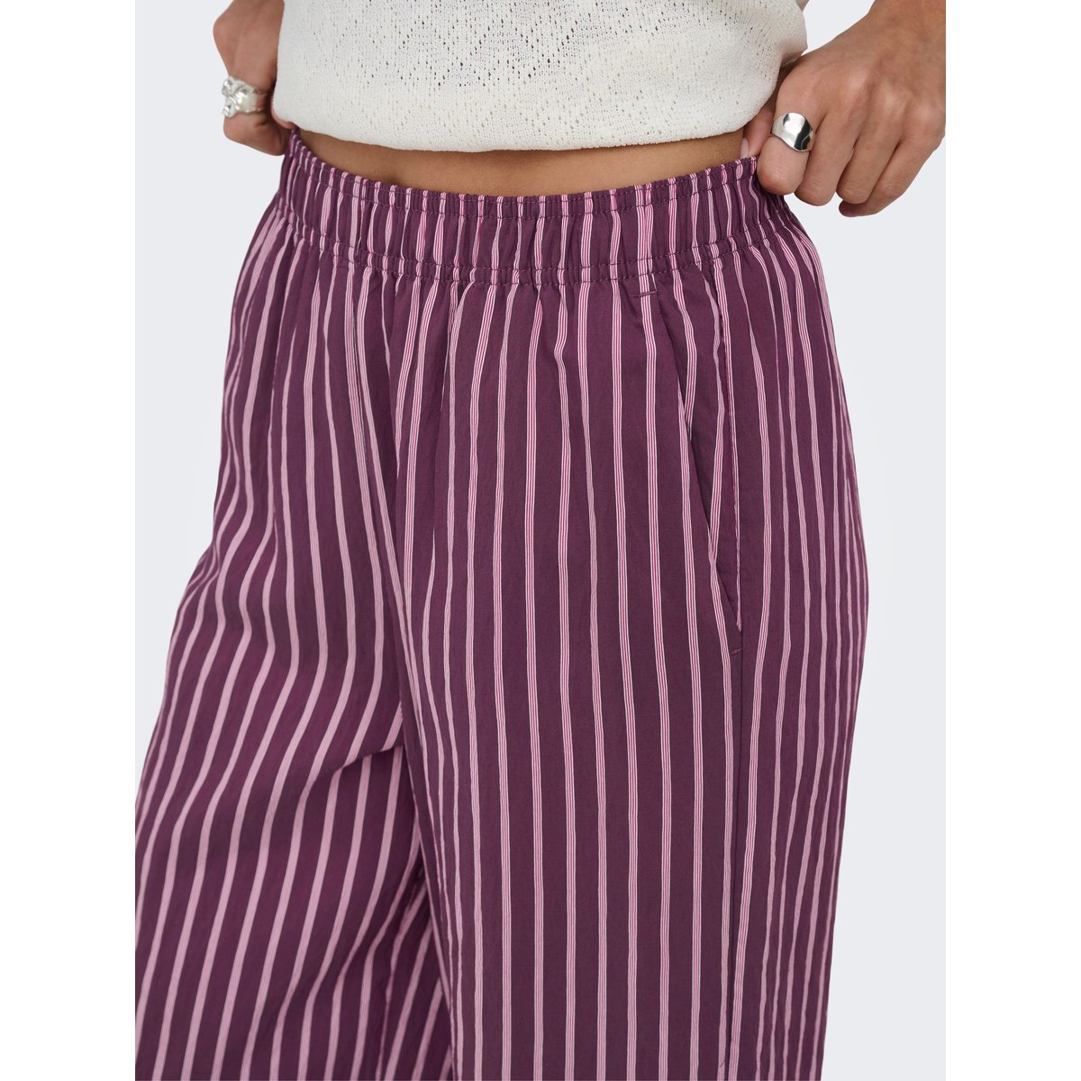 Pantalon violette - grape wine, ONLY