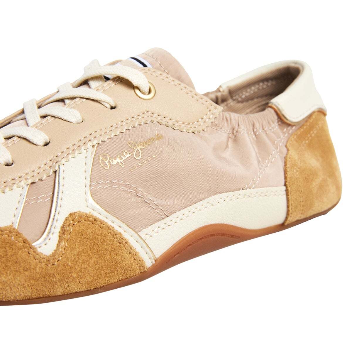 Noa - Baskets Avec Détails En Daim beige sable, PEPE JEANS