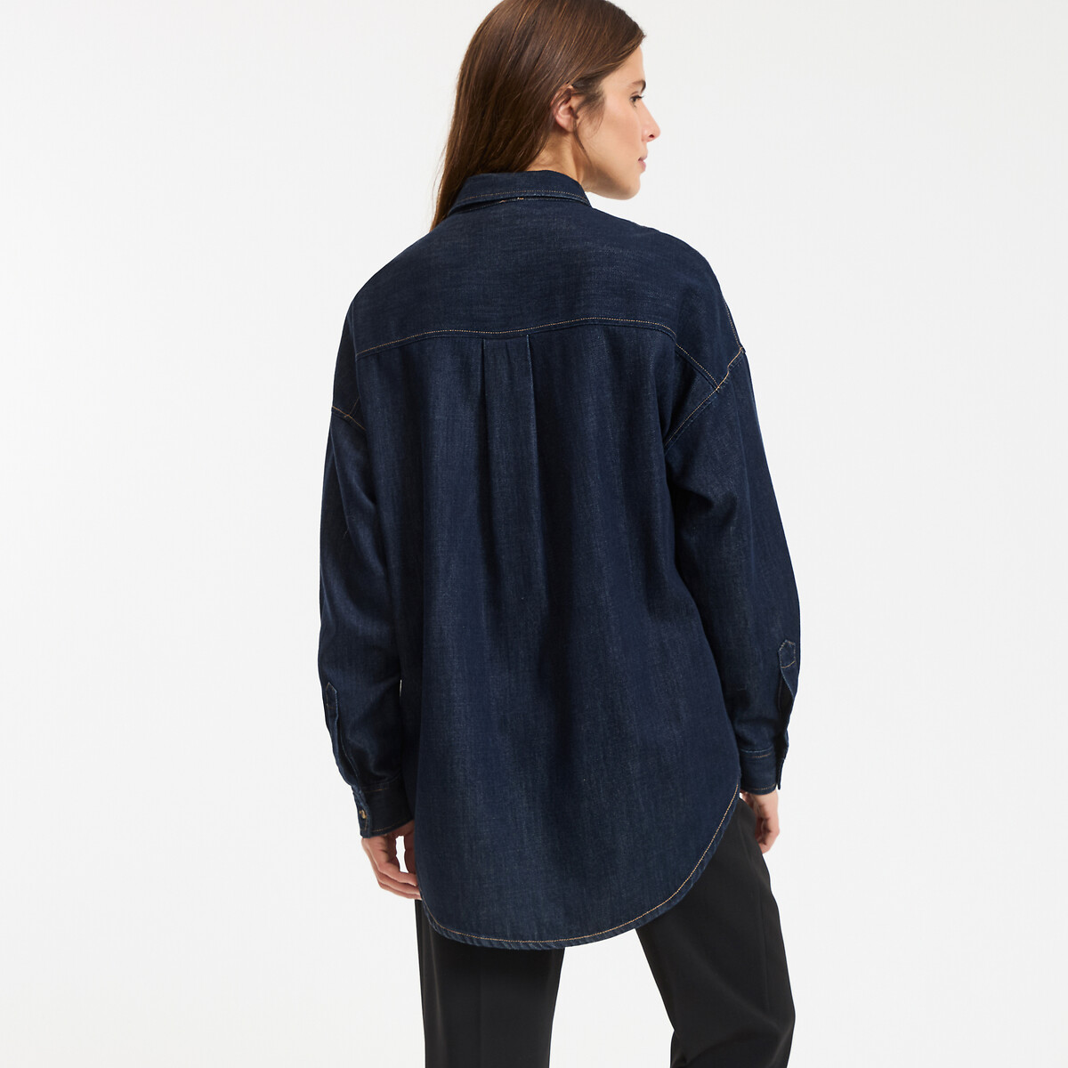 Chemise en denim, Signature APOLLINE bleu brut, LA REDOUTE COLLECTIONS